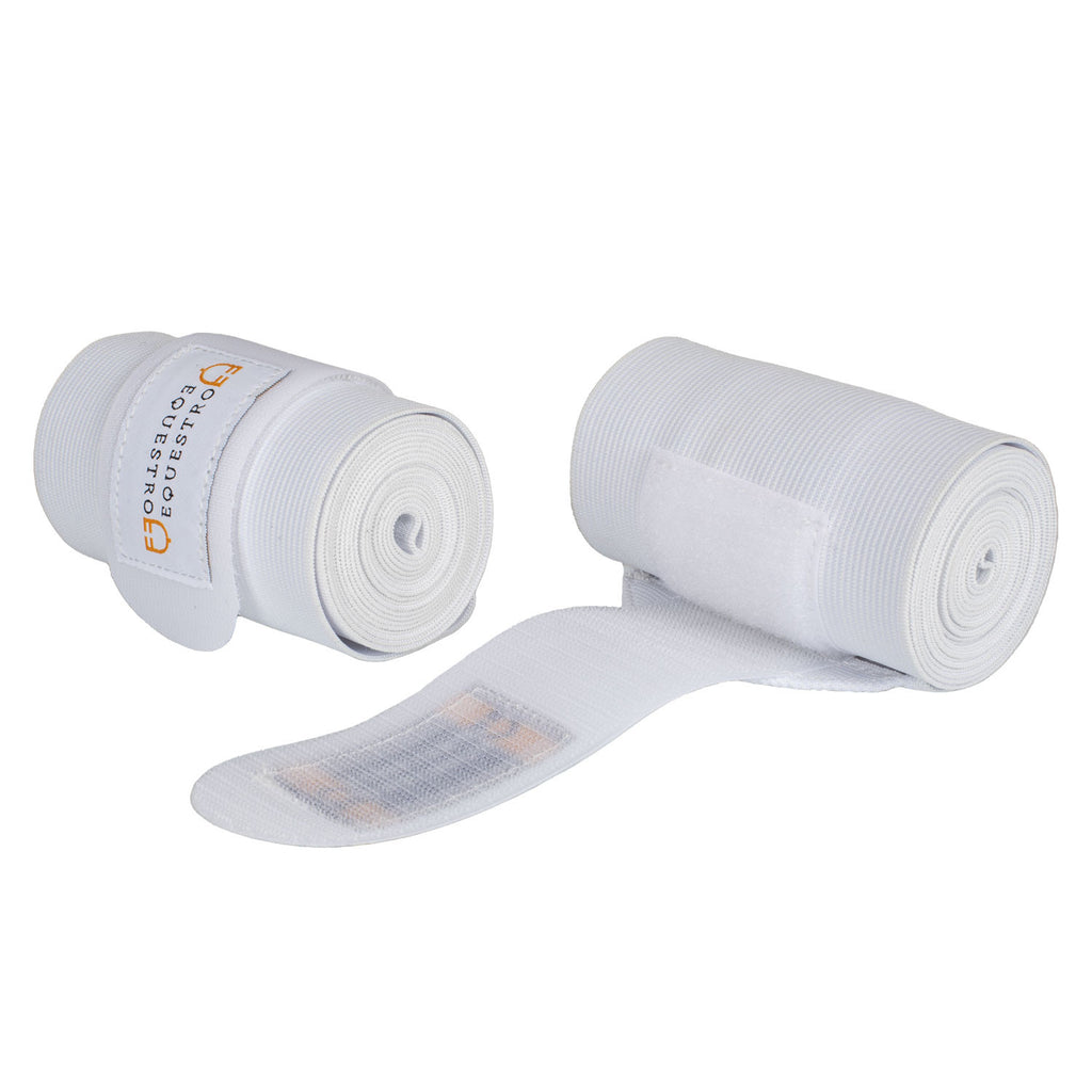 Elastic bandages with hook-and-loop fastening
