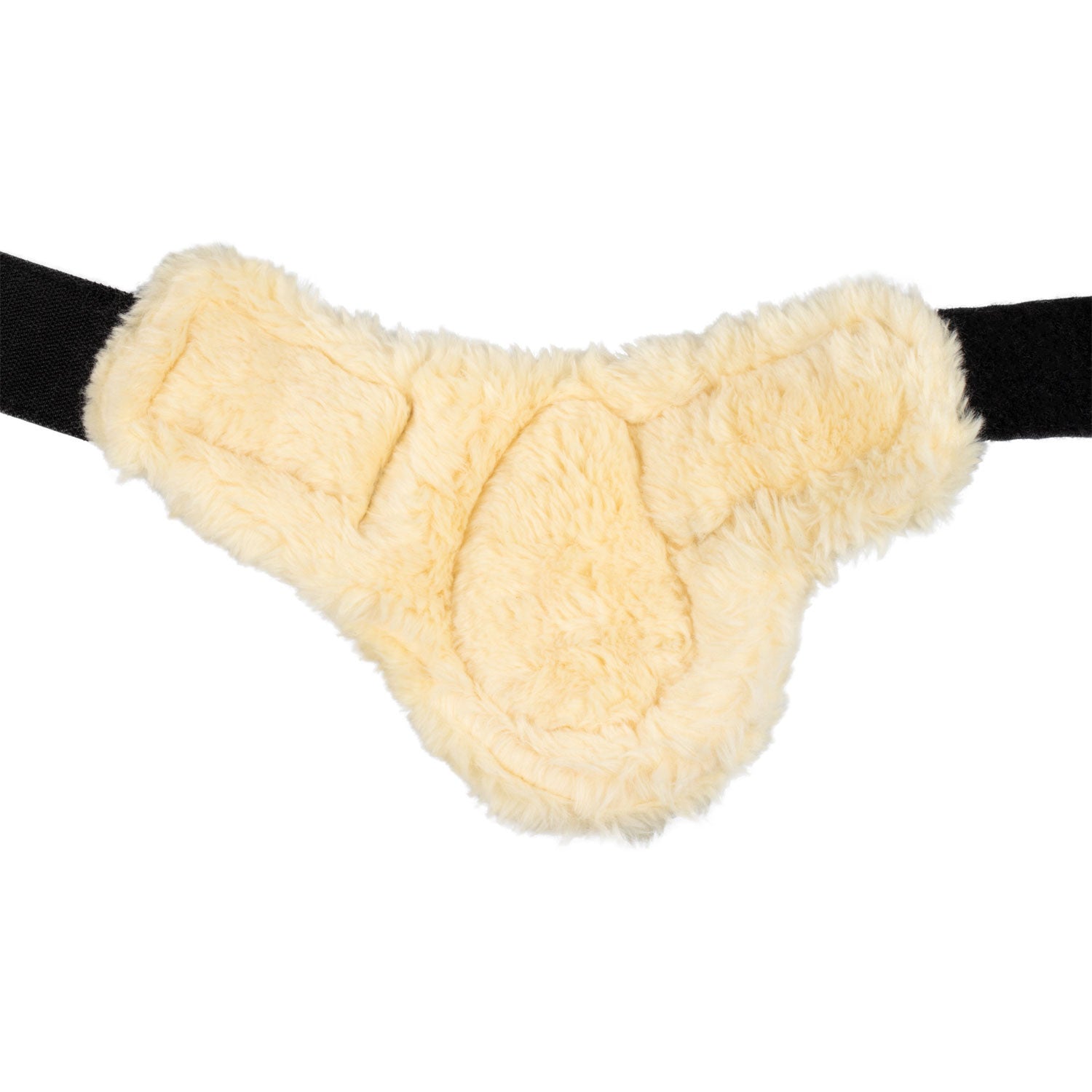 Spider Man fetlock boots with synthetic sheepskin color natural