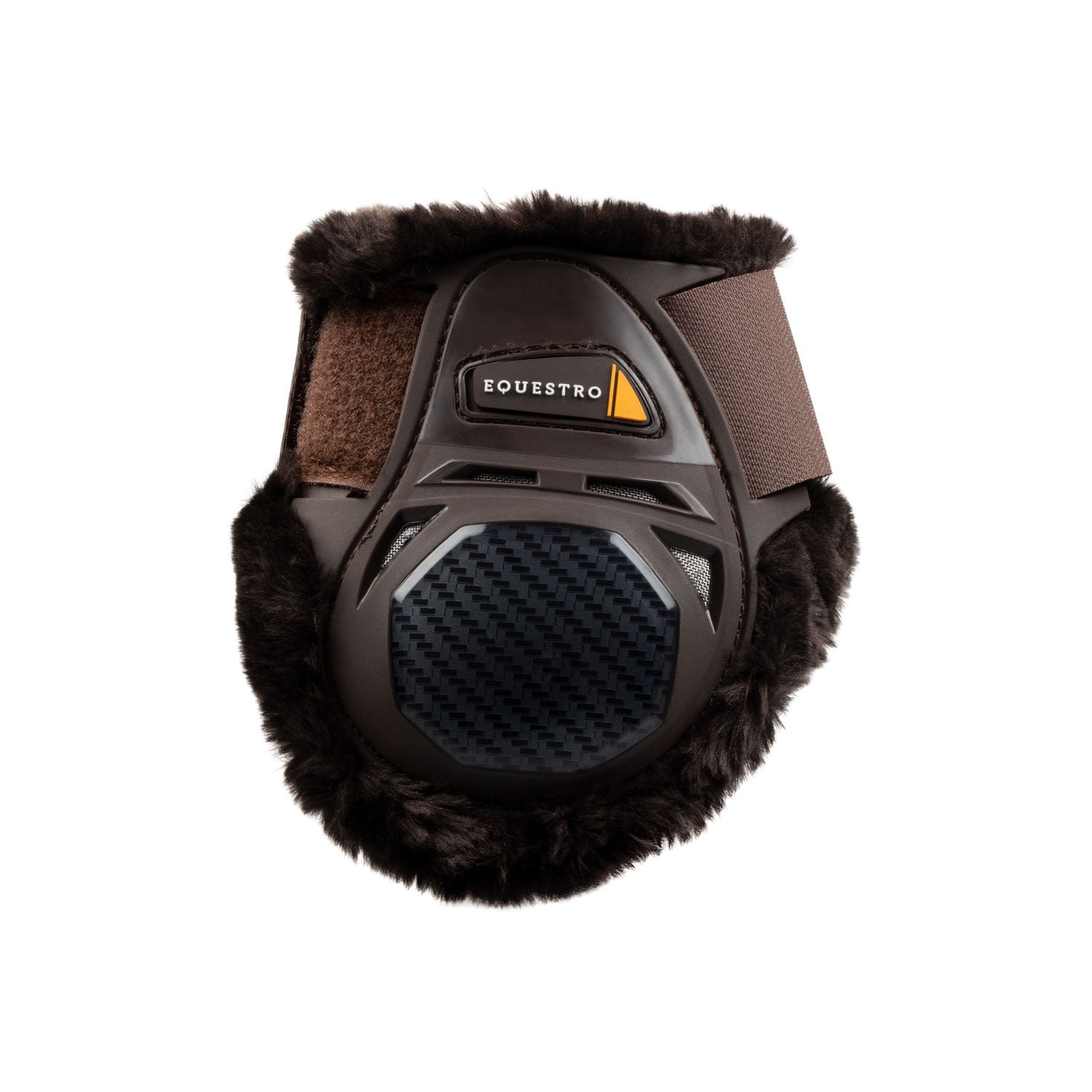 Equestro Spider Man fetlock boots with synthetic sheepskin