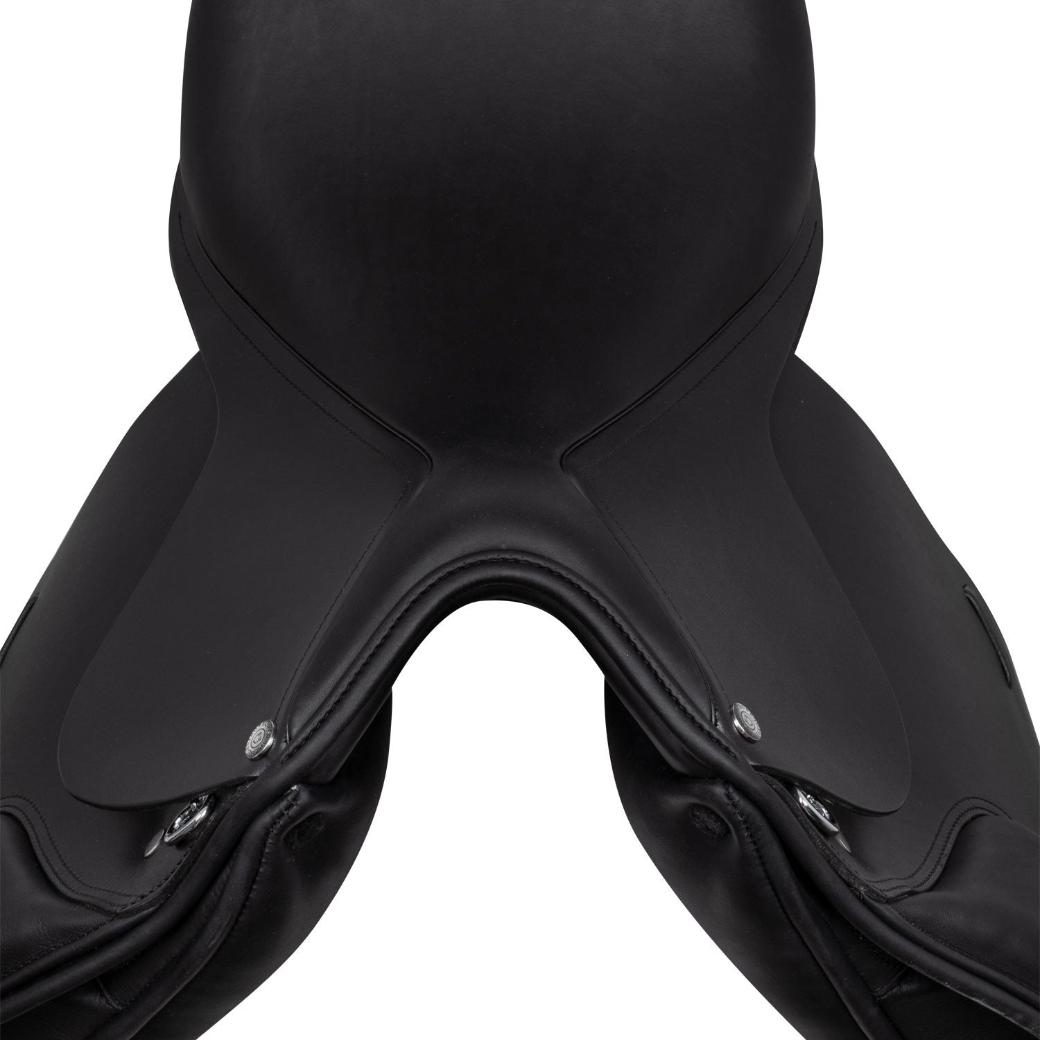 Dressage saddle with long blocks