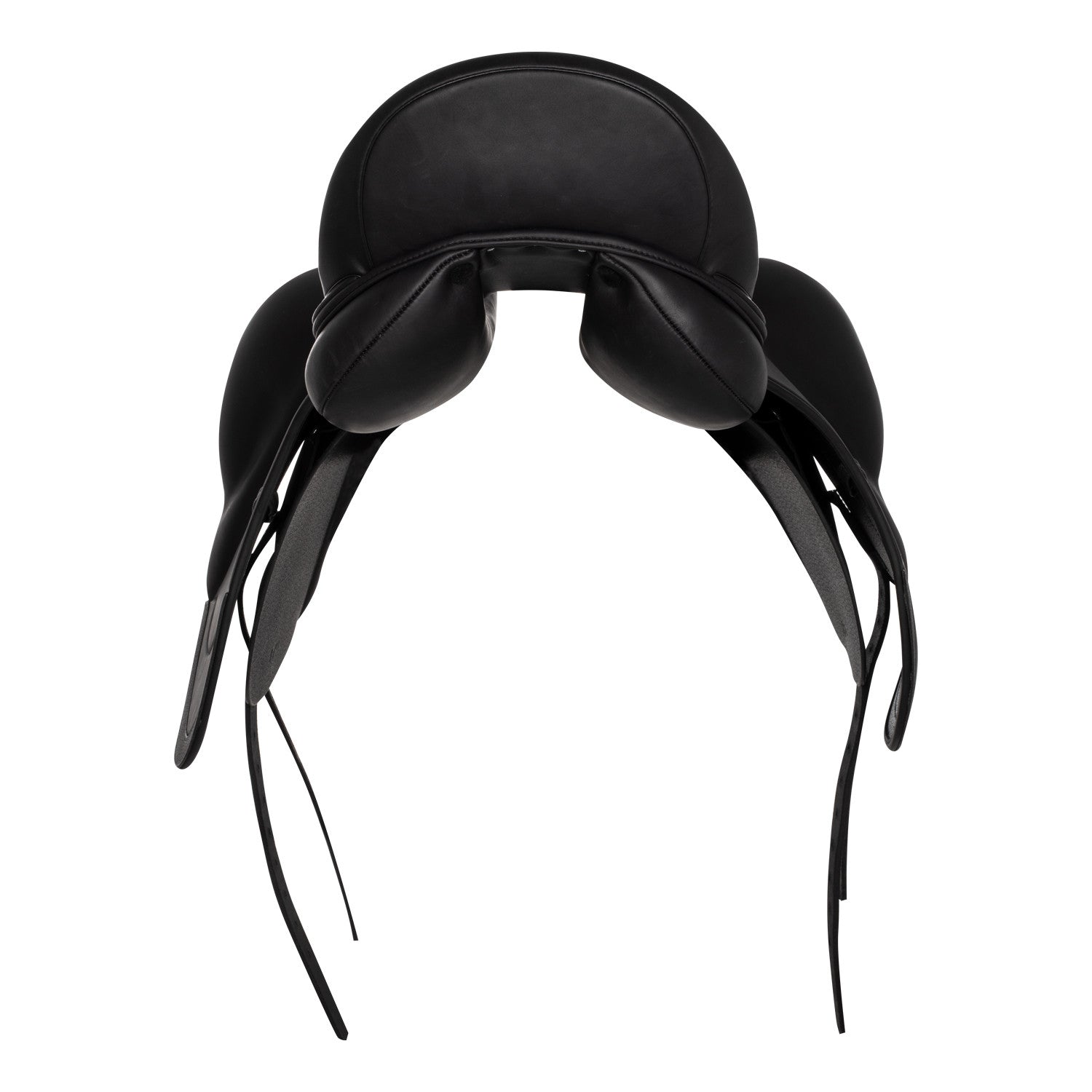 Doubled leather dressage saddle
