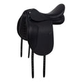 Dressage saddle with removable blocks