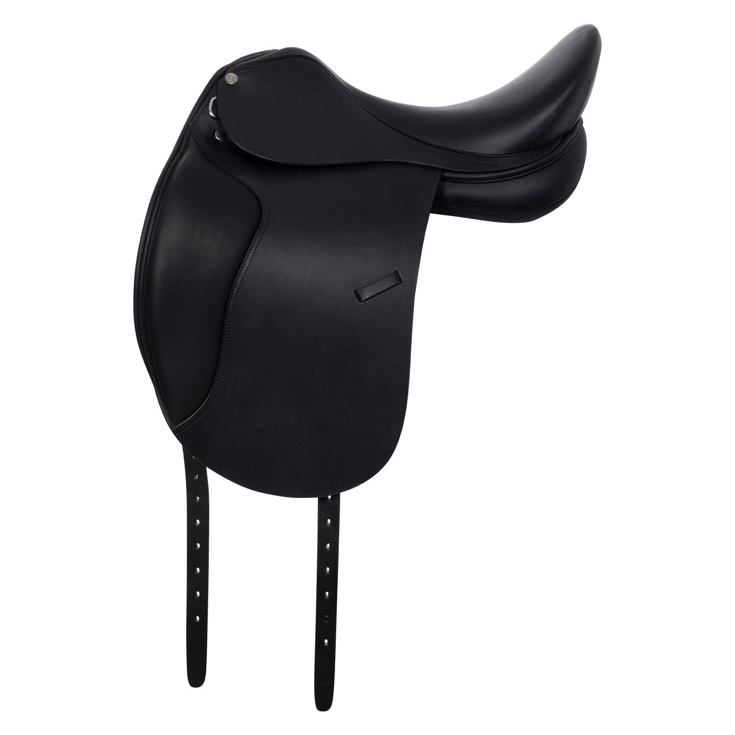 Dressage saddle with removable blocks