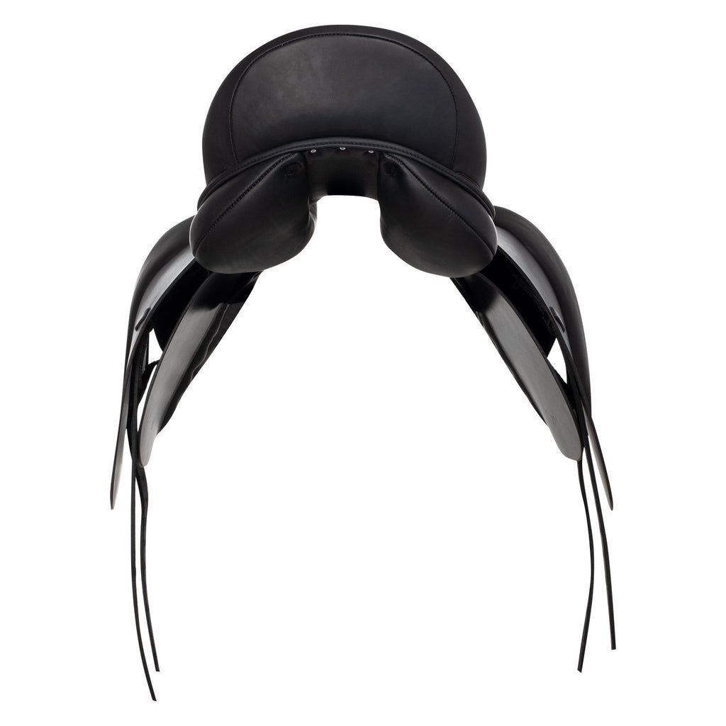 Dressage saddle with removable blocks
