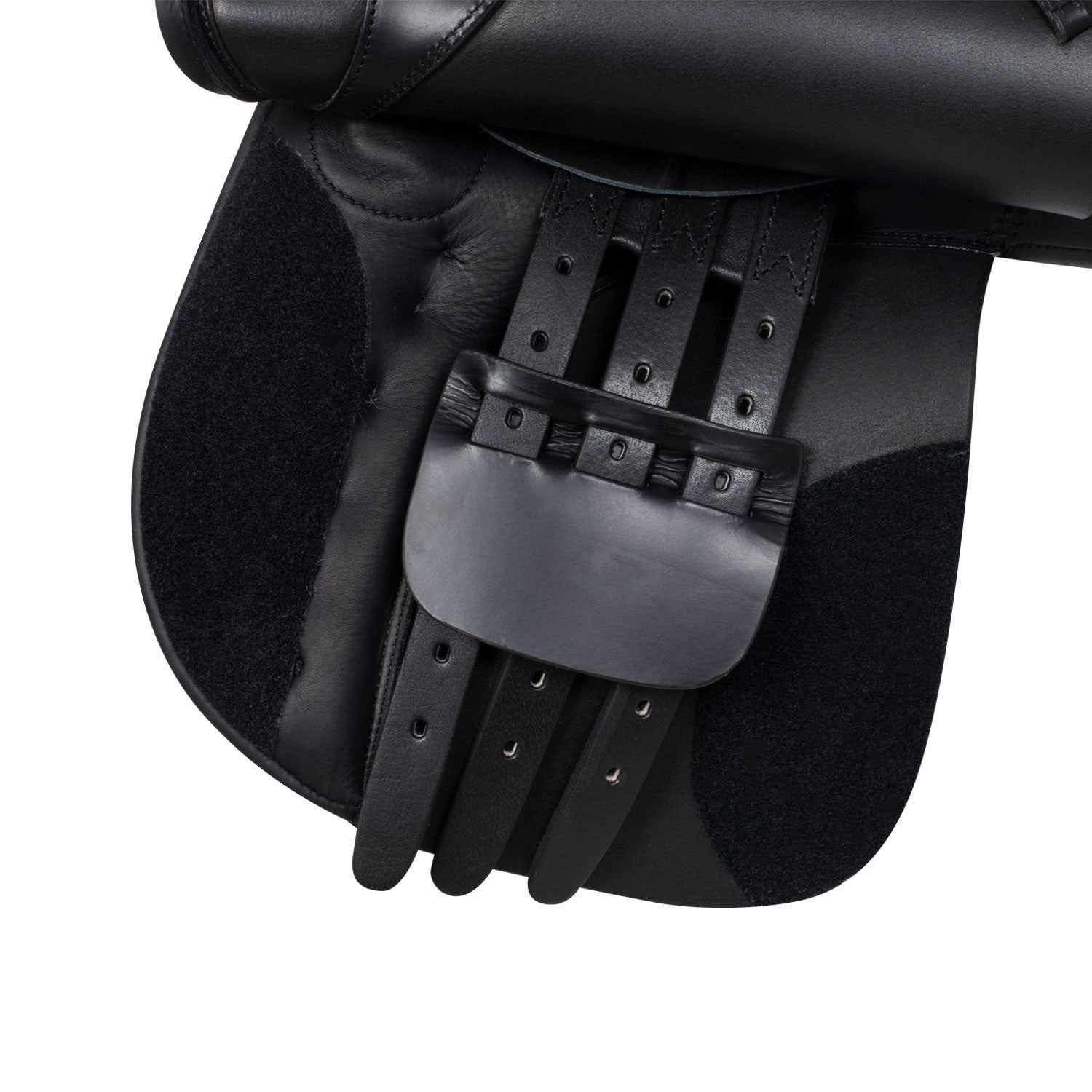Leather eventing saddle
