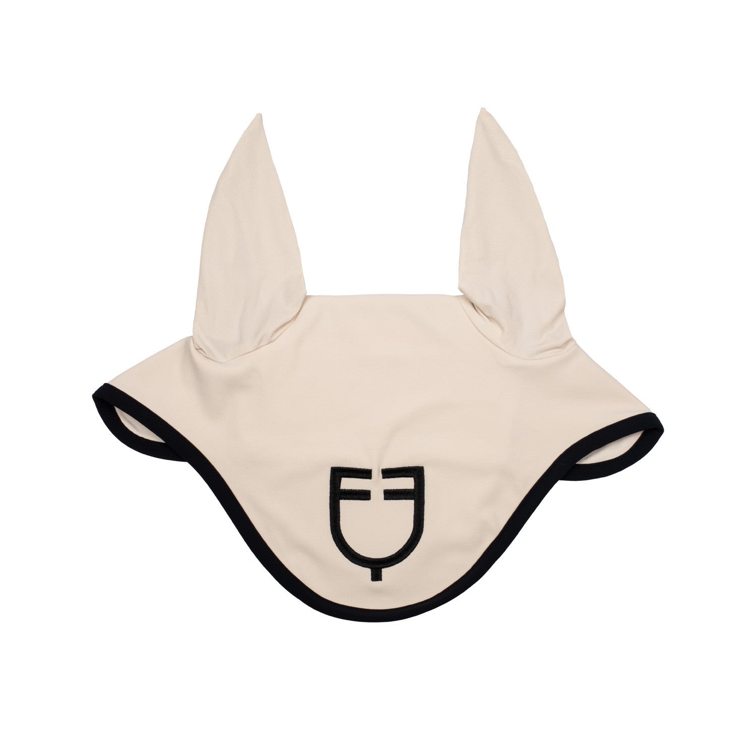 Equestro Black line edition fly veil in stretch material