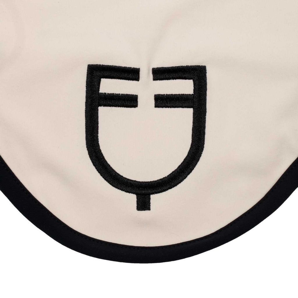 Black line edition fly veil in stretch material
