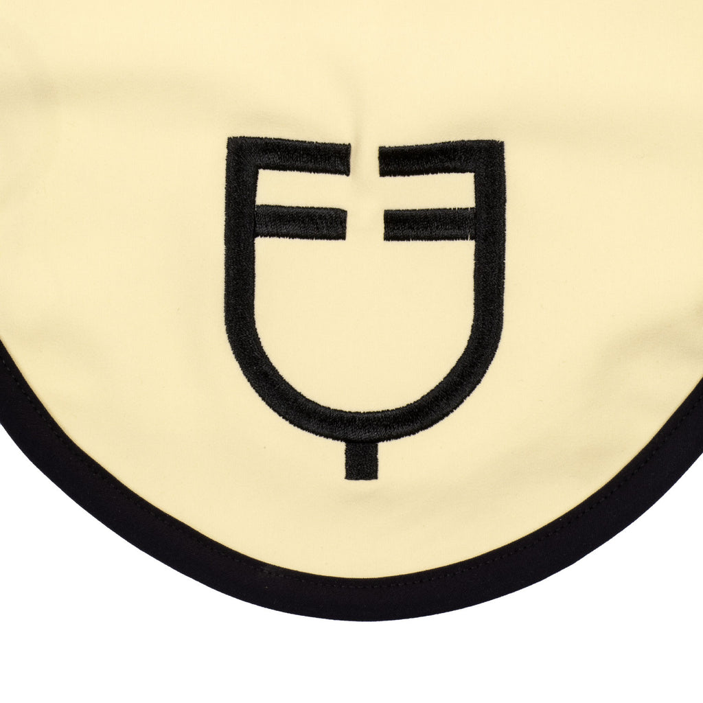 Black line edition fly veil in stretch material