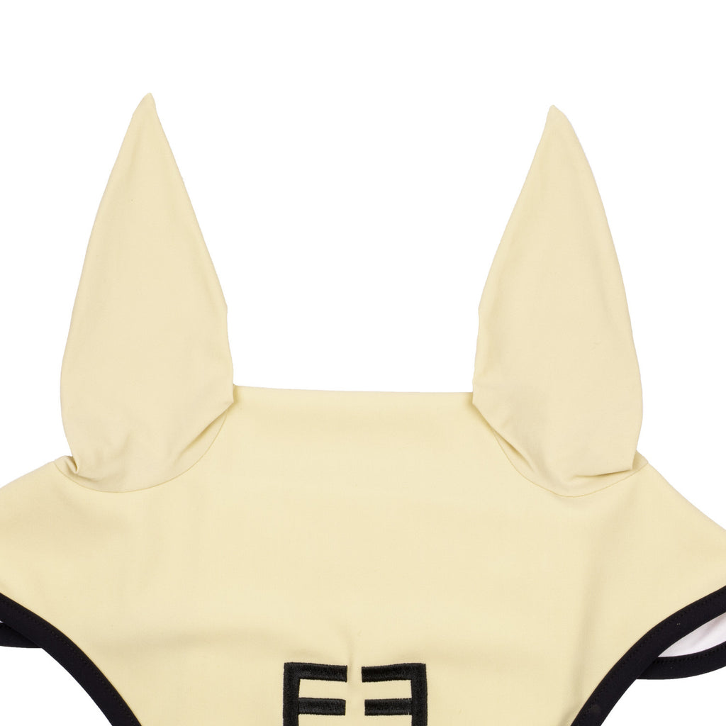 Black line edition fly veil in stretch material