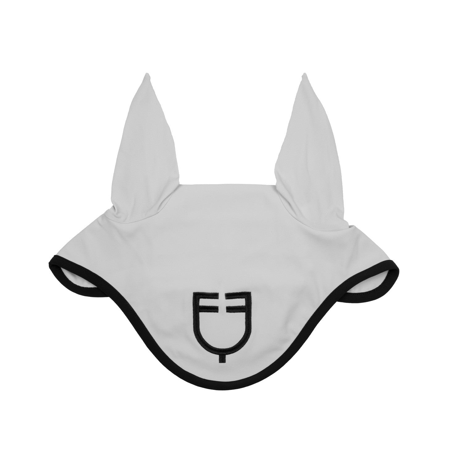 Equestro Black line edition fly veil in stretch material