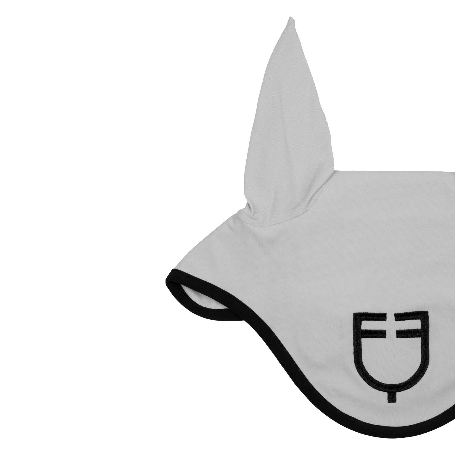 Black line edition fly veil in stretch material