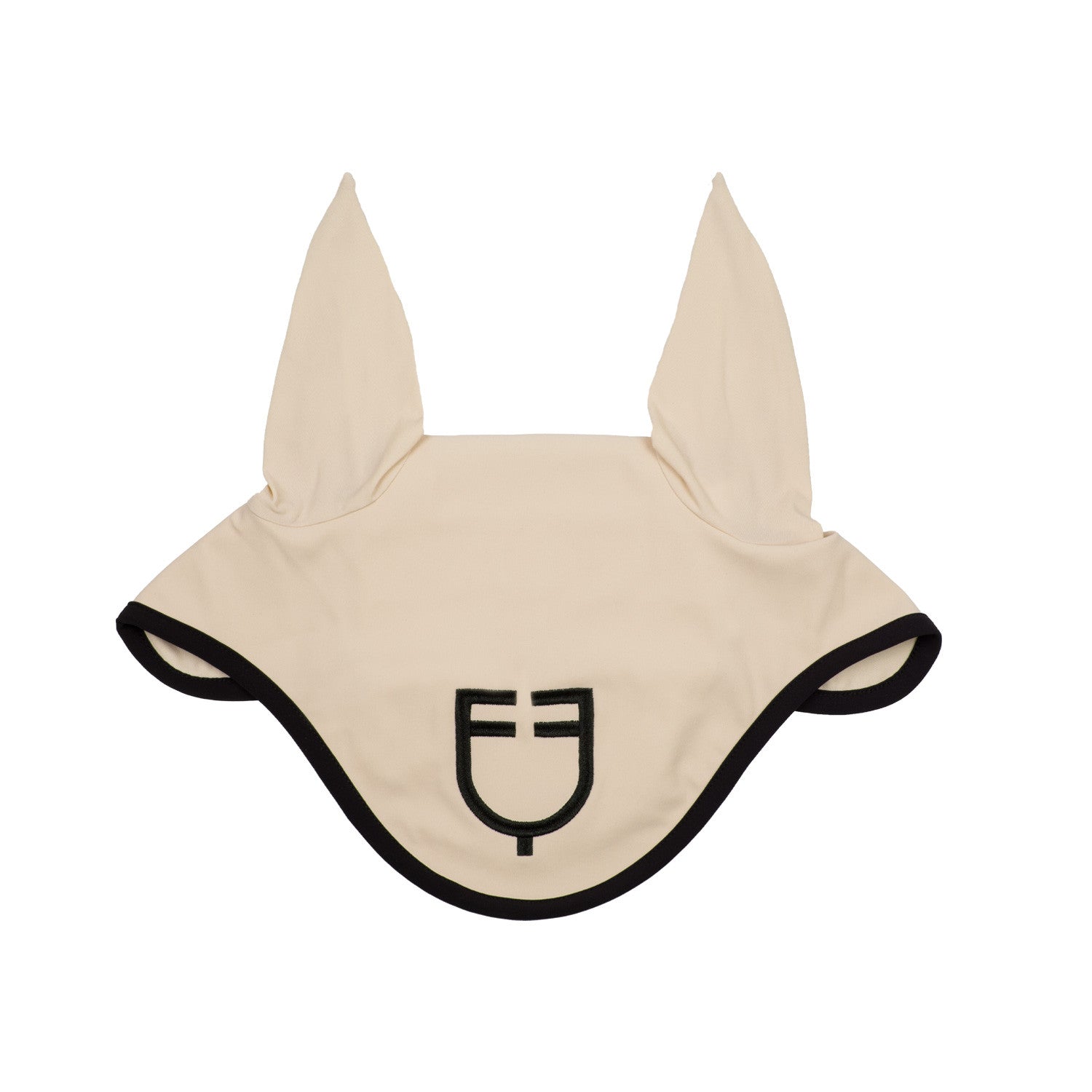 Equestro Black line edition fly veil in stretch material