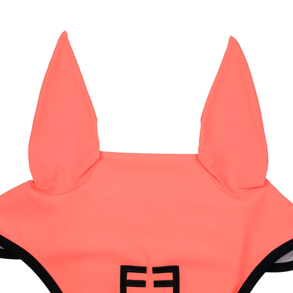 Black line edition fly veil in stretch material