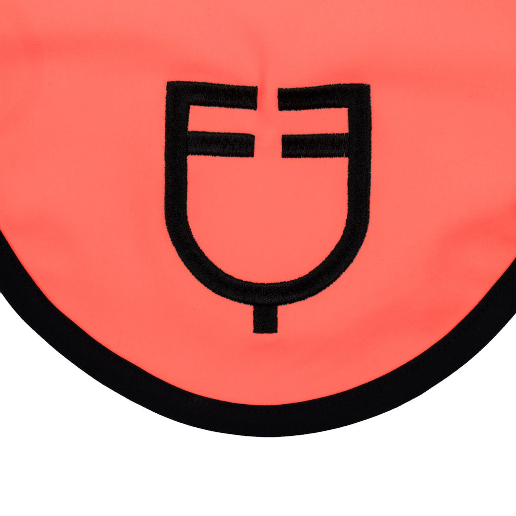 Black line edition fly veil in stretch material