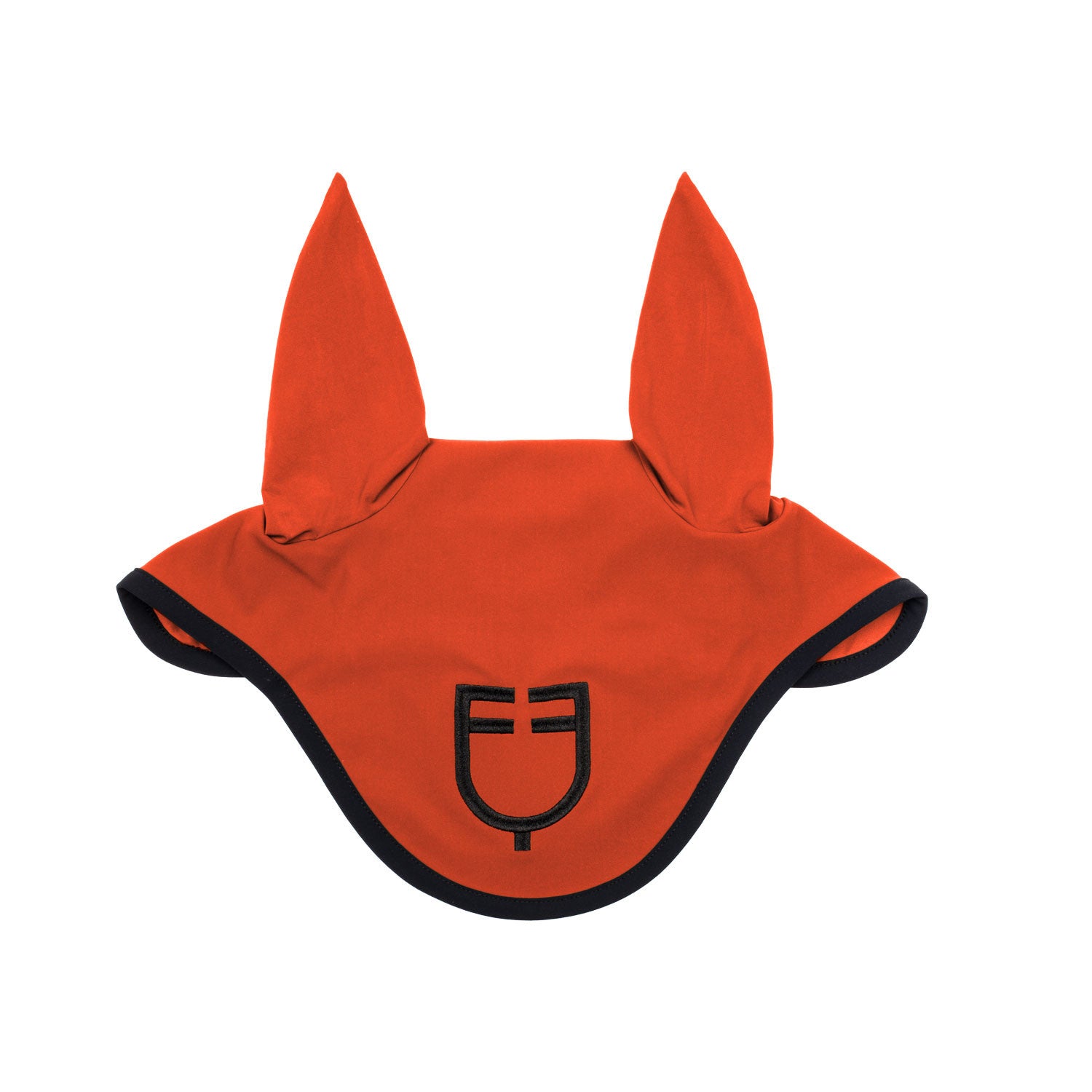 Equestro Black line edition fly veil in stretch material