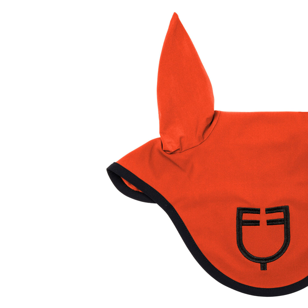 Black line edition fly veil in stretch material