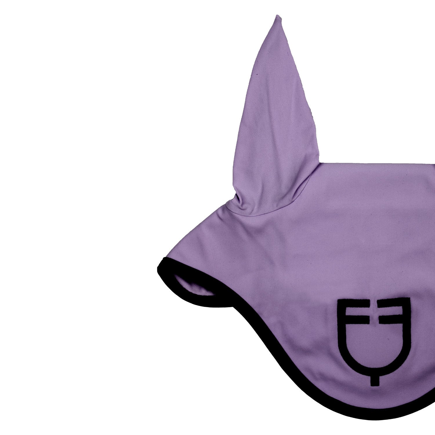 Black line edition fly veil in stretch material
