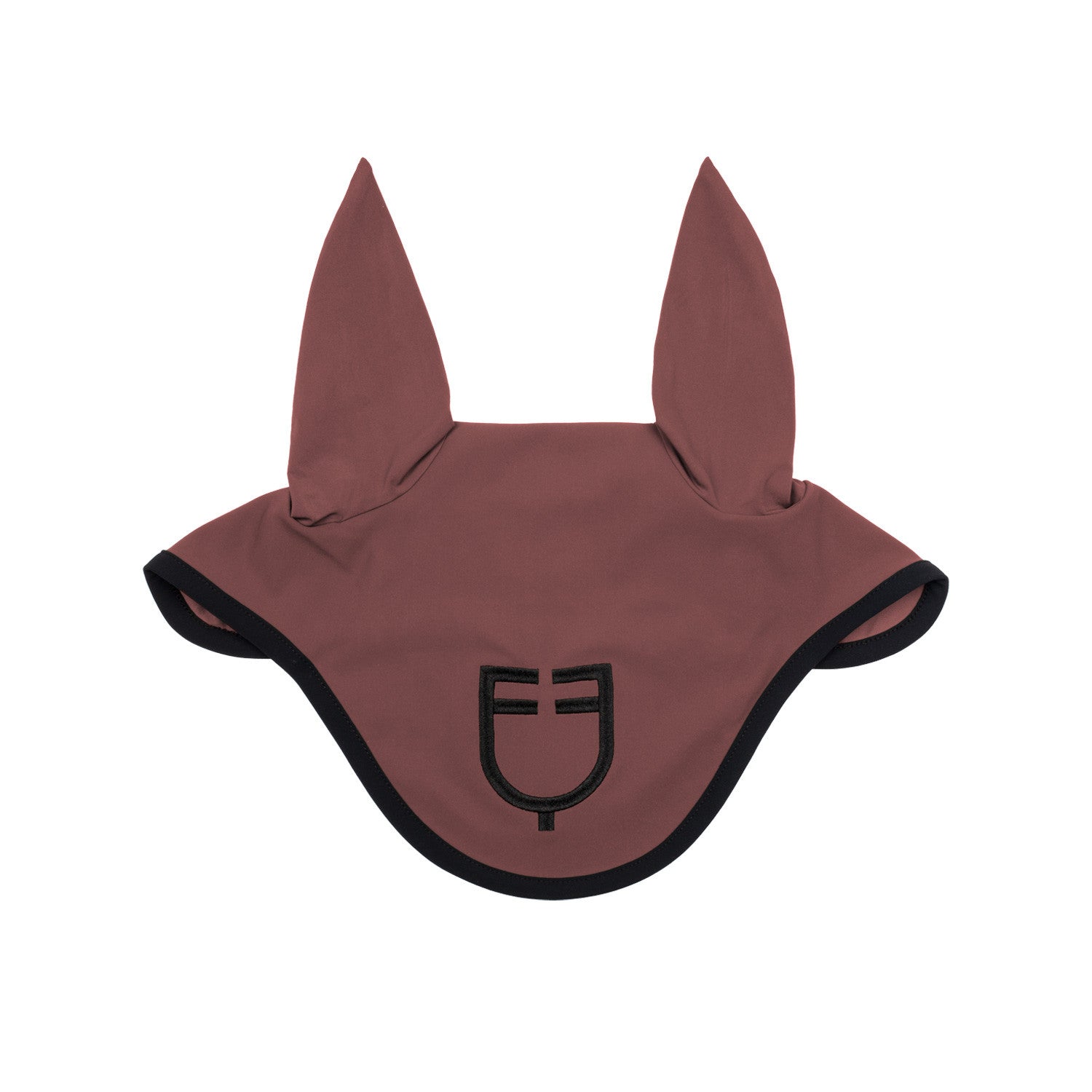 Black line edition fly veil in stretch material