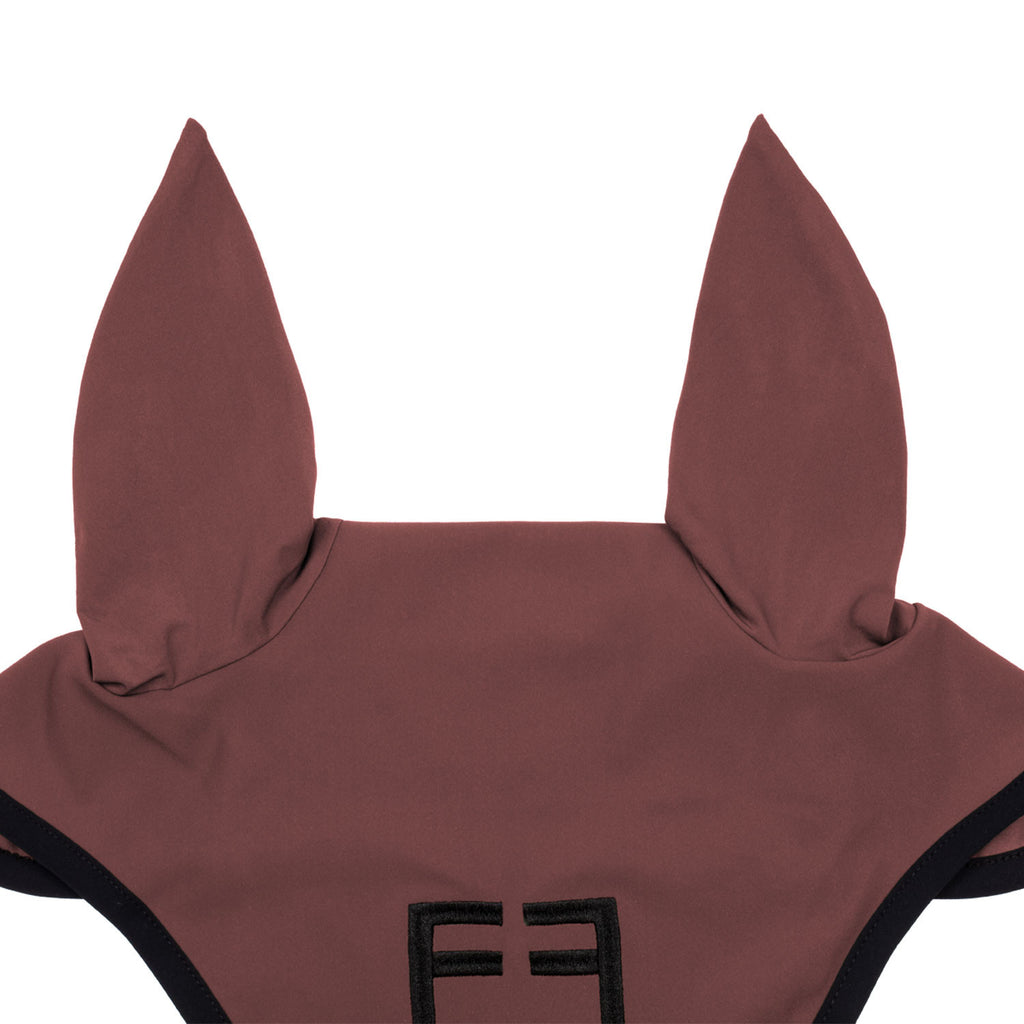 Black line edition fly veil in stretch material