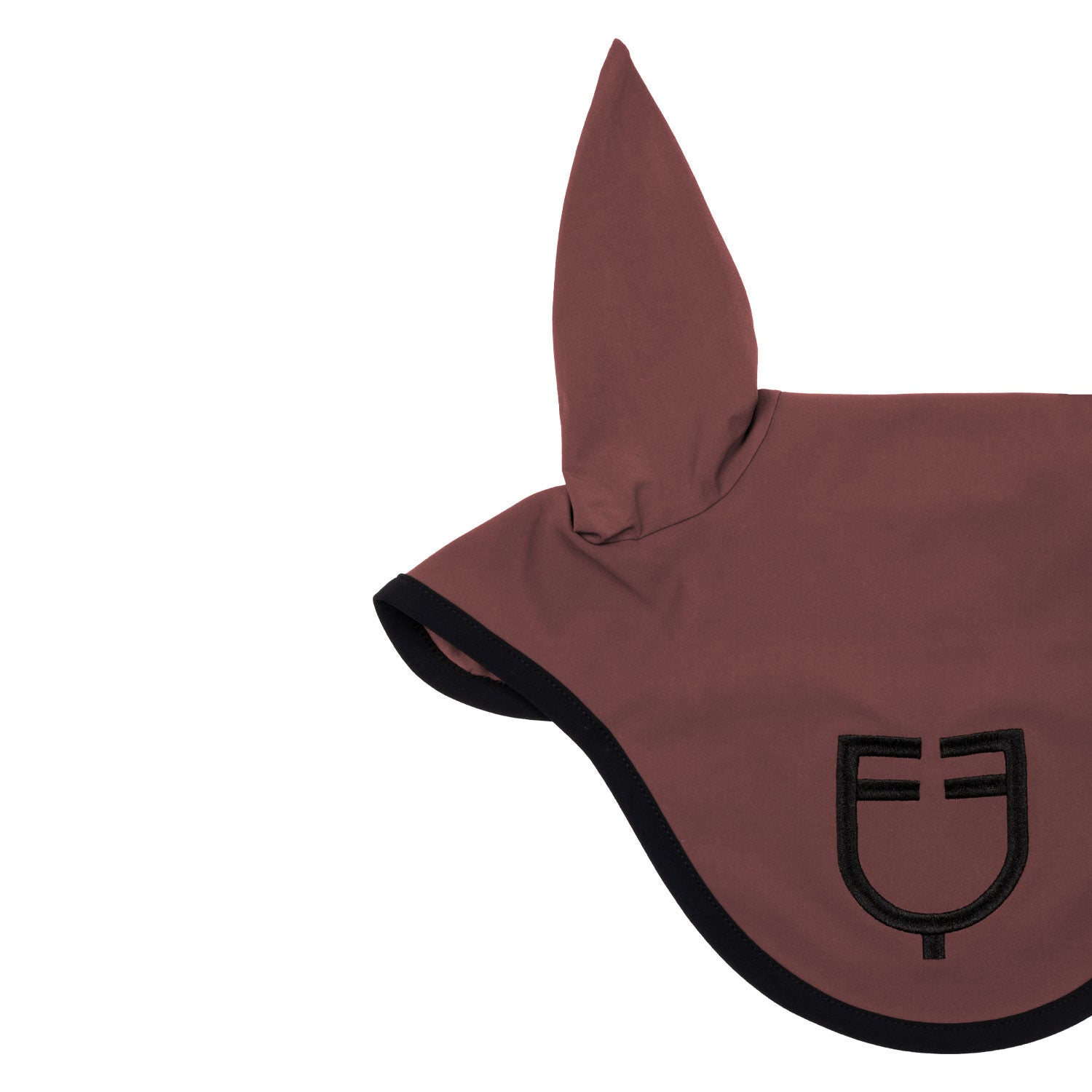 Black line edition fly veil in stretch material