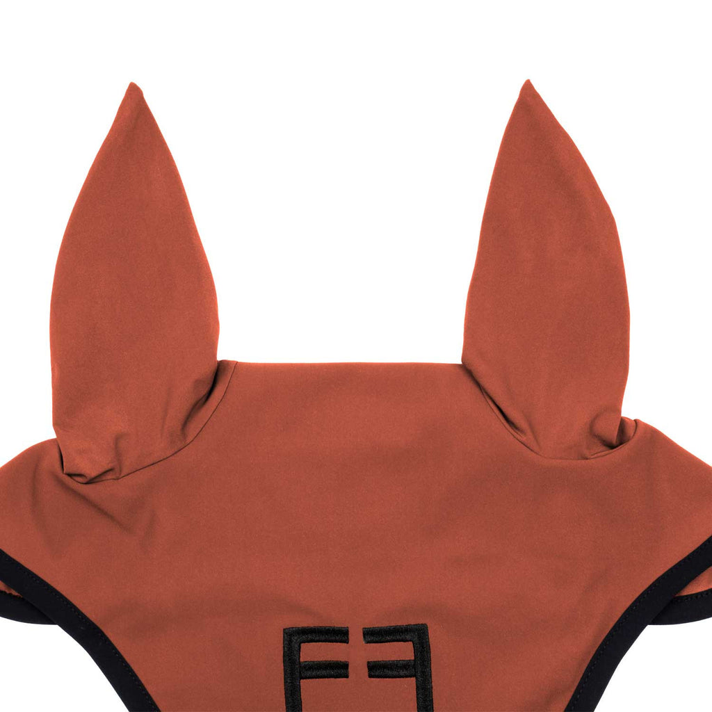 Black line edition fly veil in stretch material