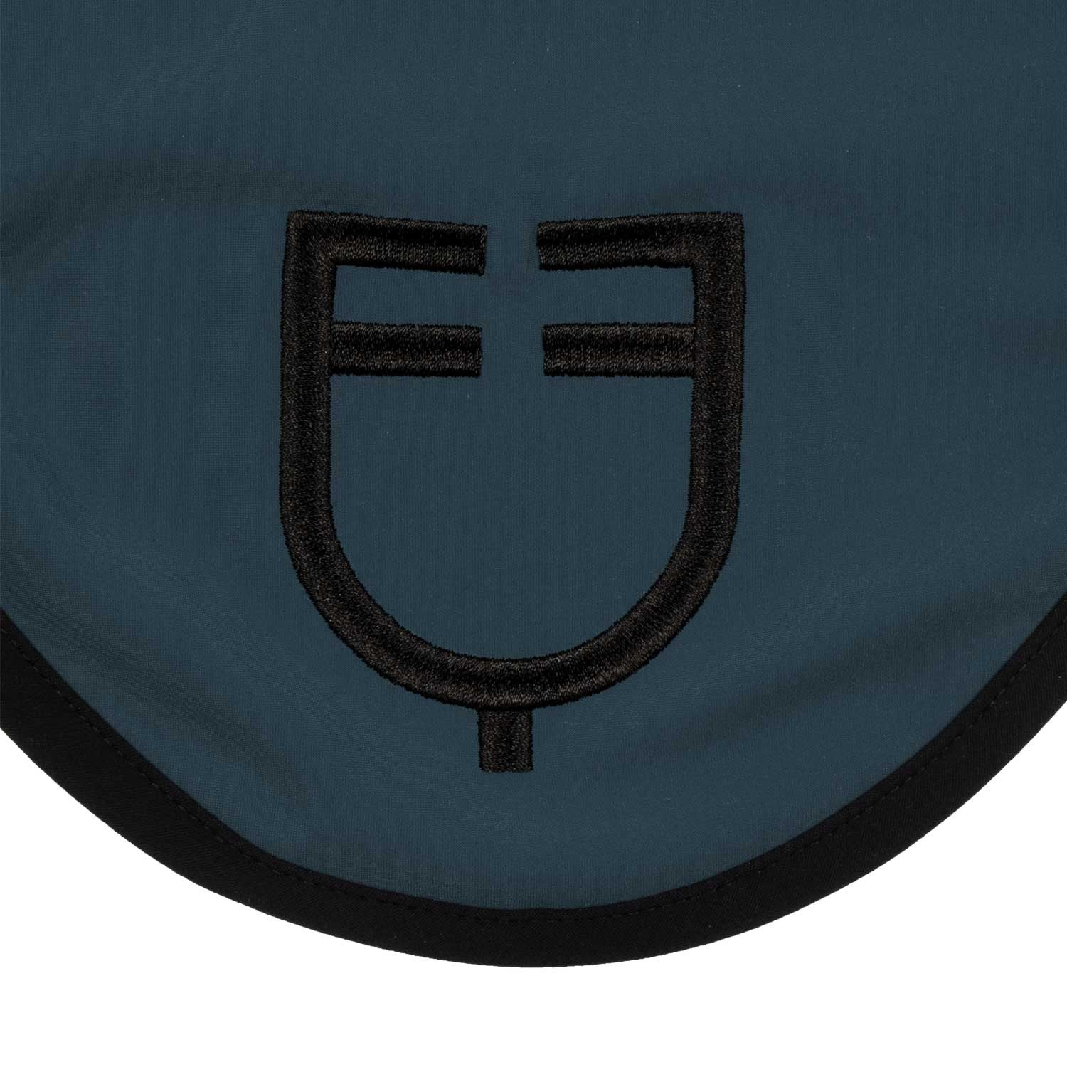 Black line edition fly veil in stretch material