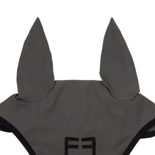Equestro Black line edition fly veil in stretch material
