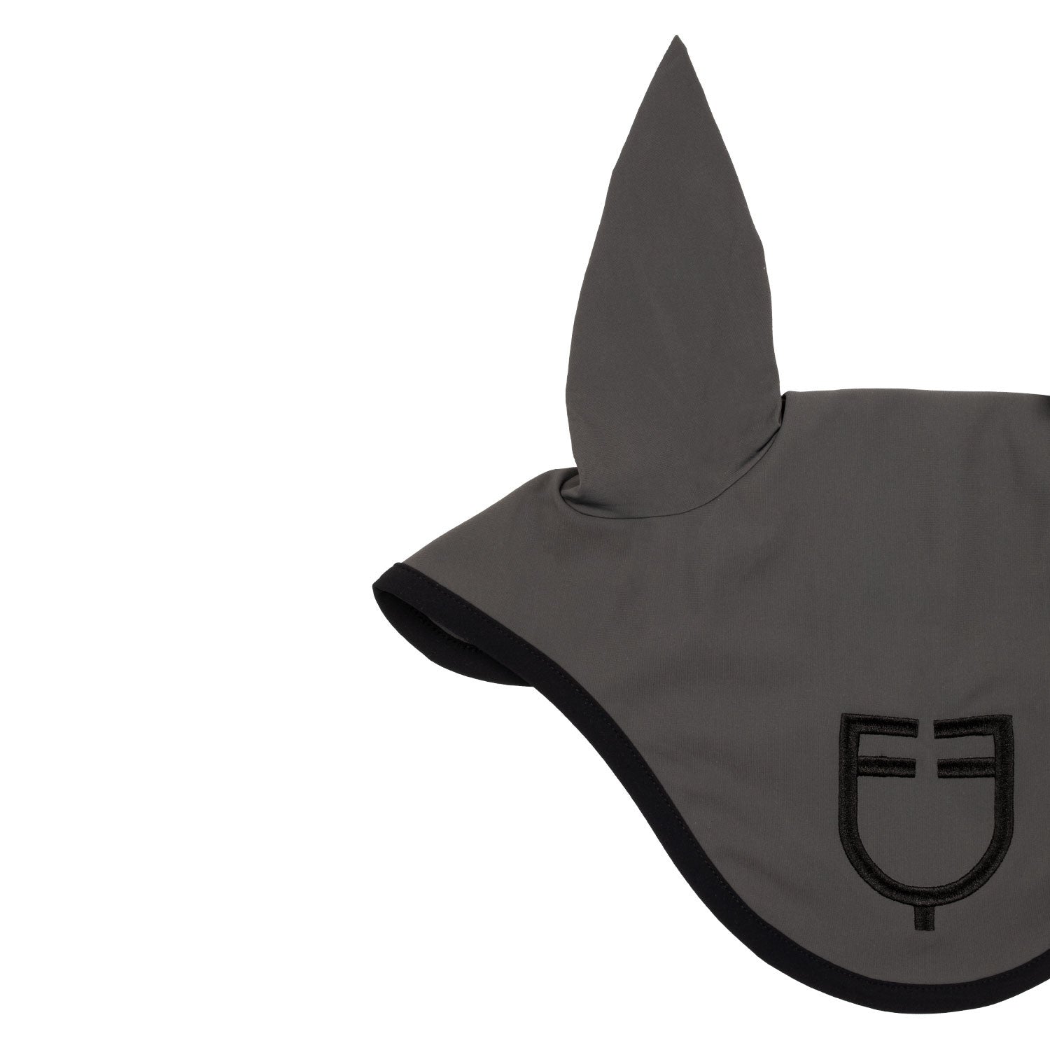 Black line edition fly veil in stretch material