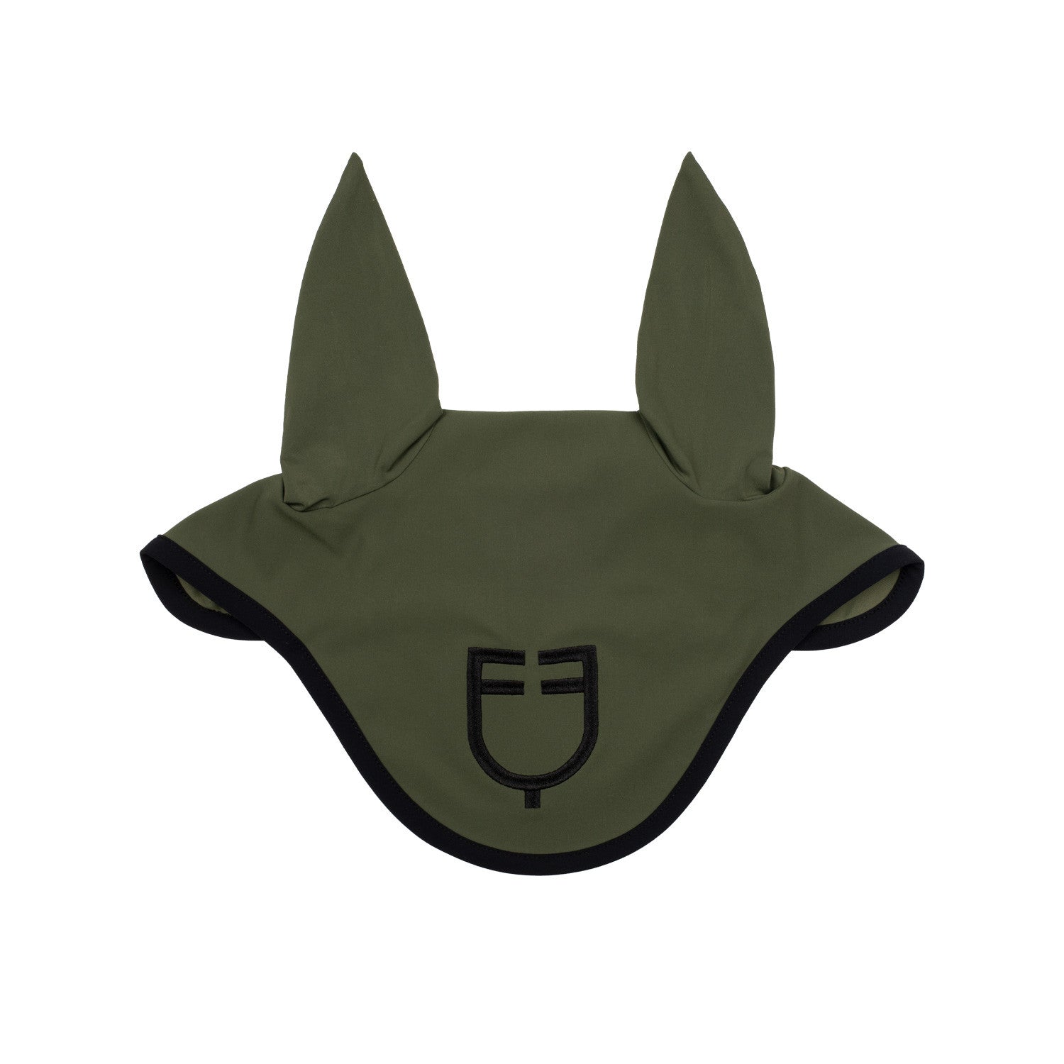 Equestro Black line edition fly veil in stretch material