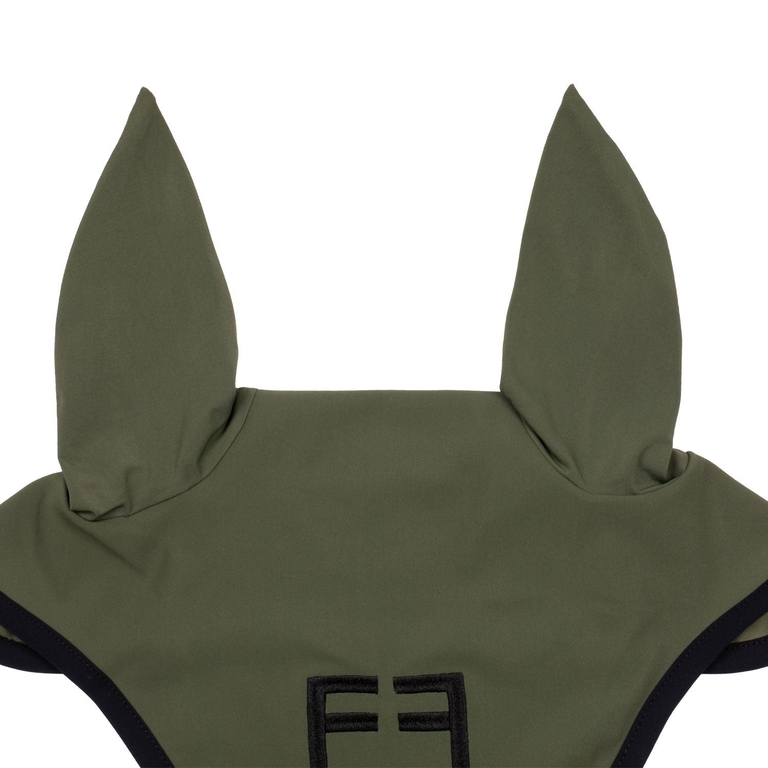 Black line edition fly veil in stretch material