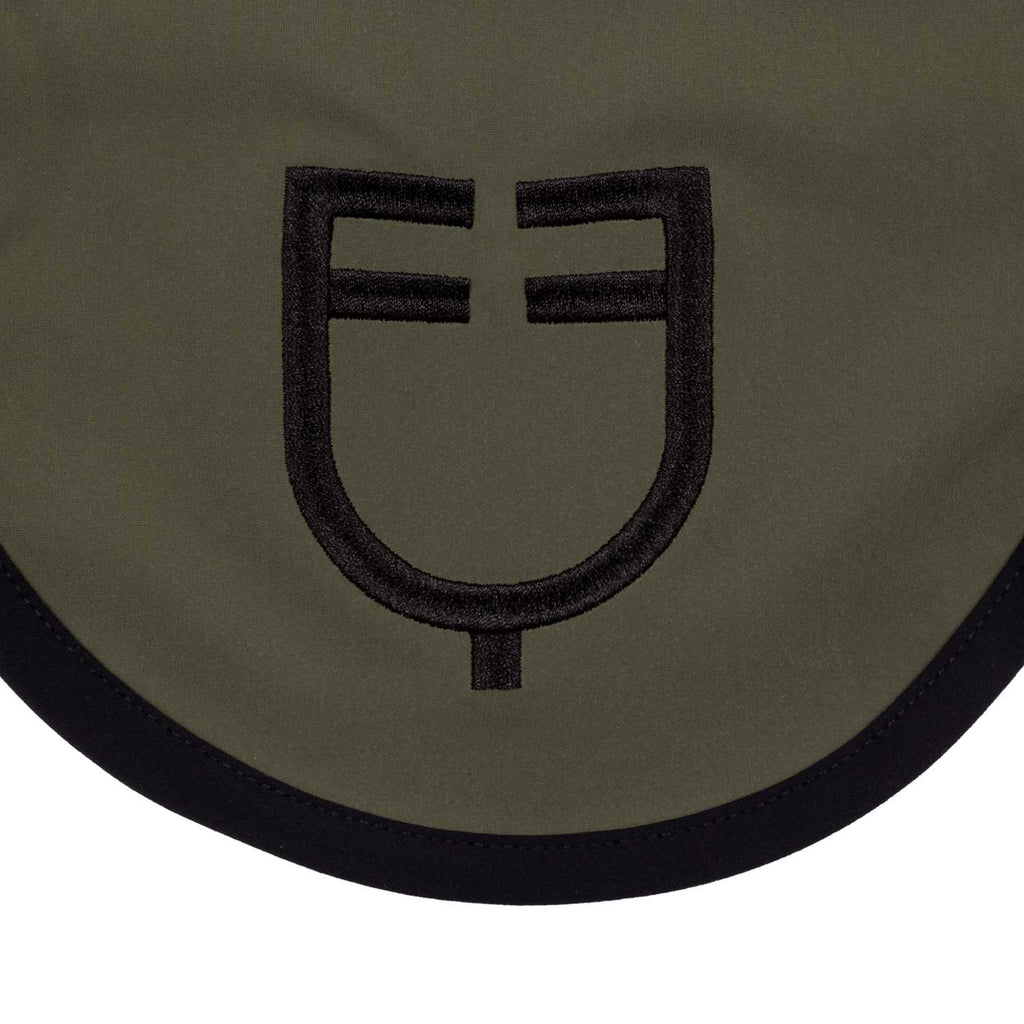 Black line edition fly veil in stretch material