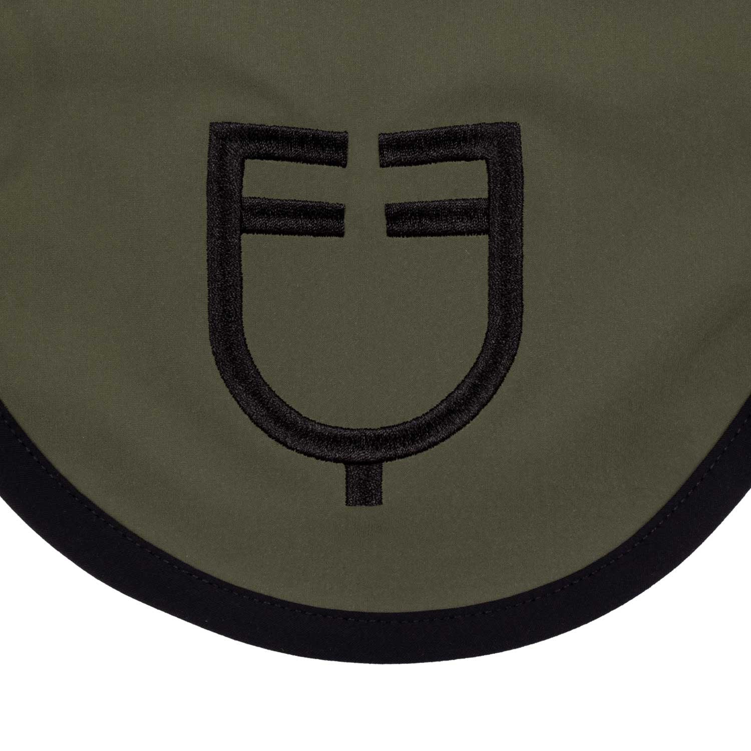 Black line edition fly veil in stretch material