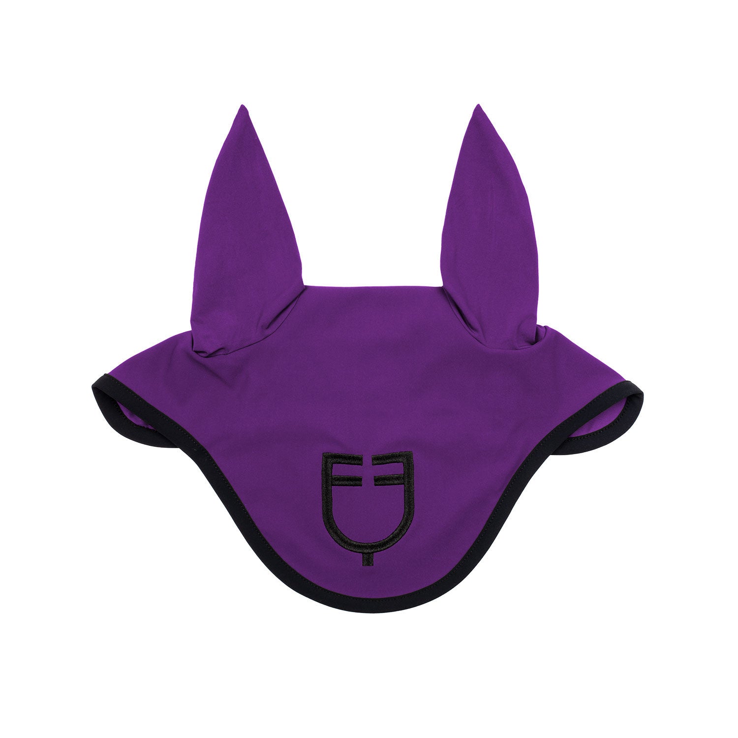 Equestro Black line edition fly veil in stretch material