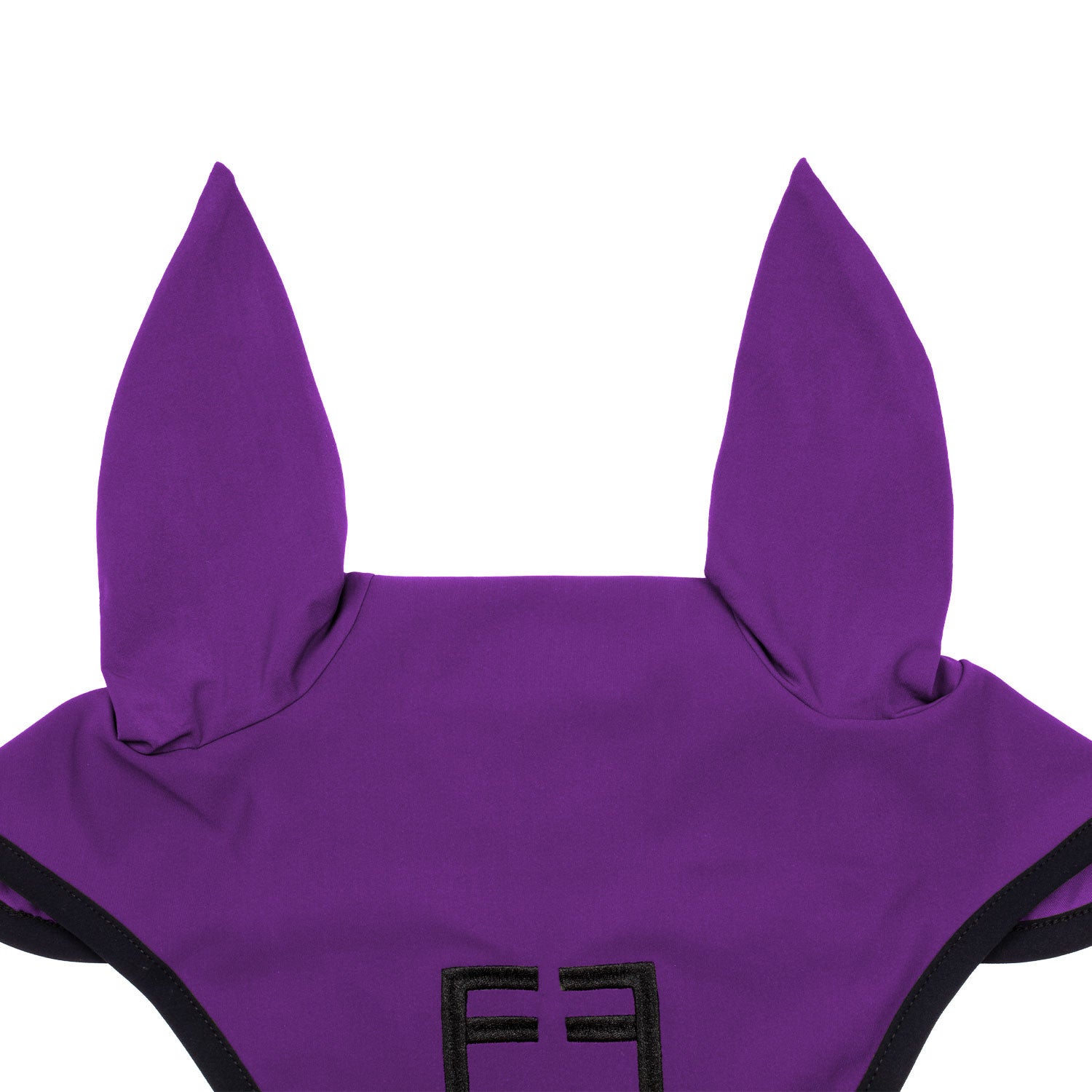 Black line edition fly veil in stretch material