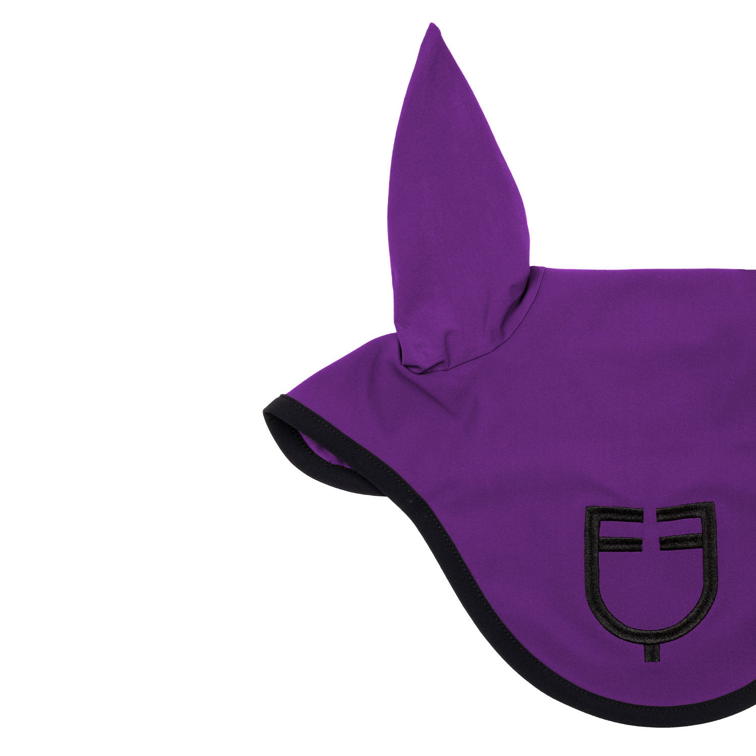 Black line edition fly veil in stretch material