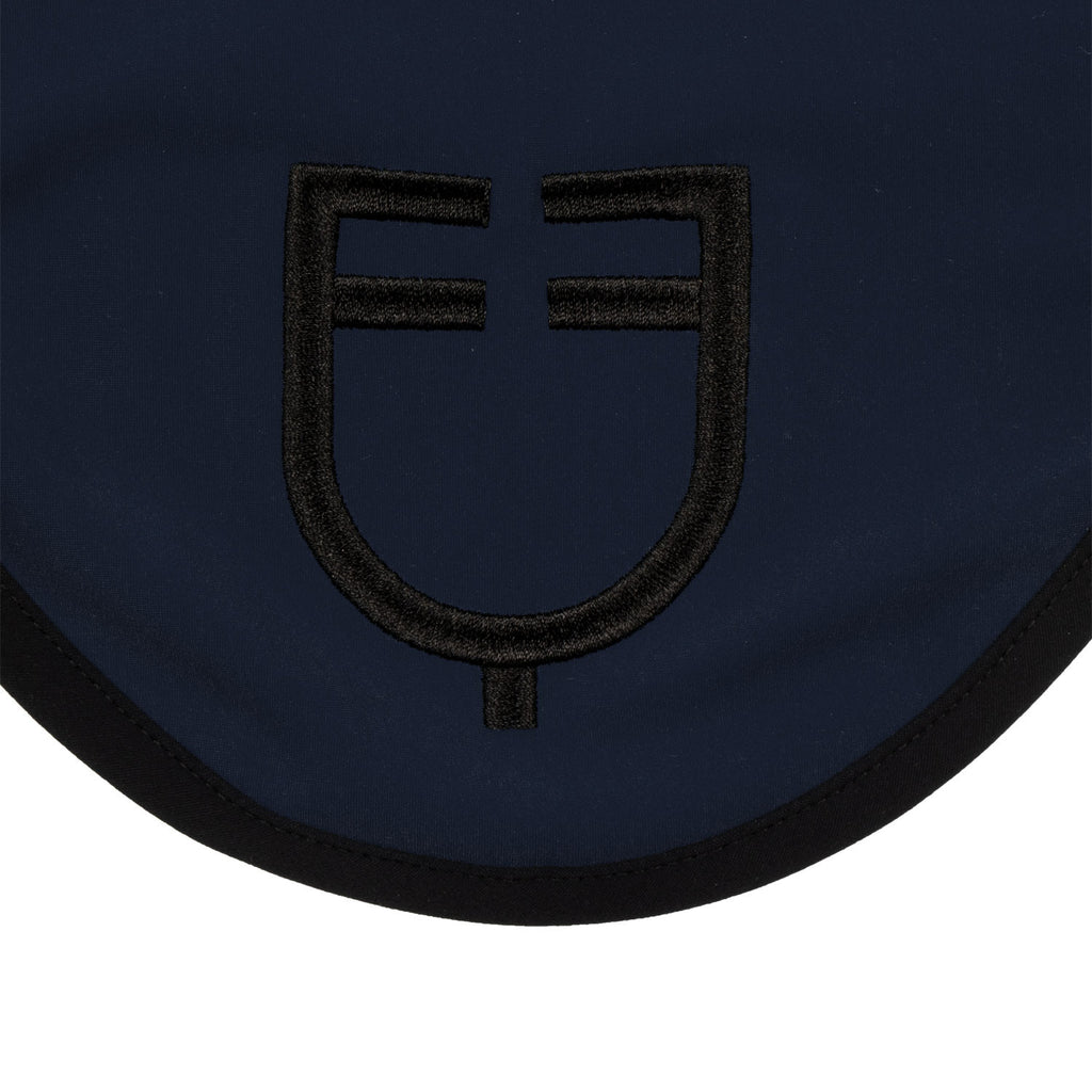 Black line edition fly veil in stretch material