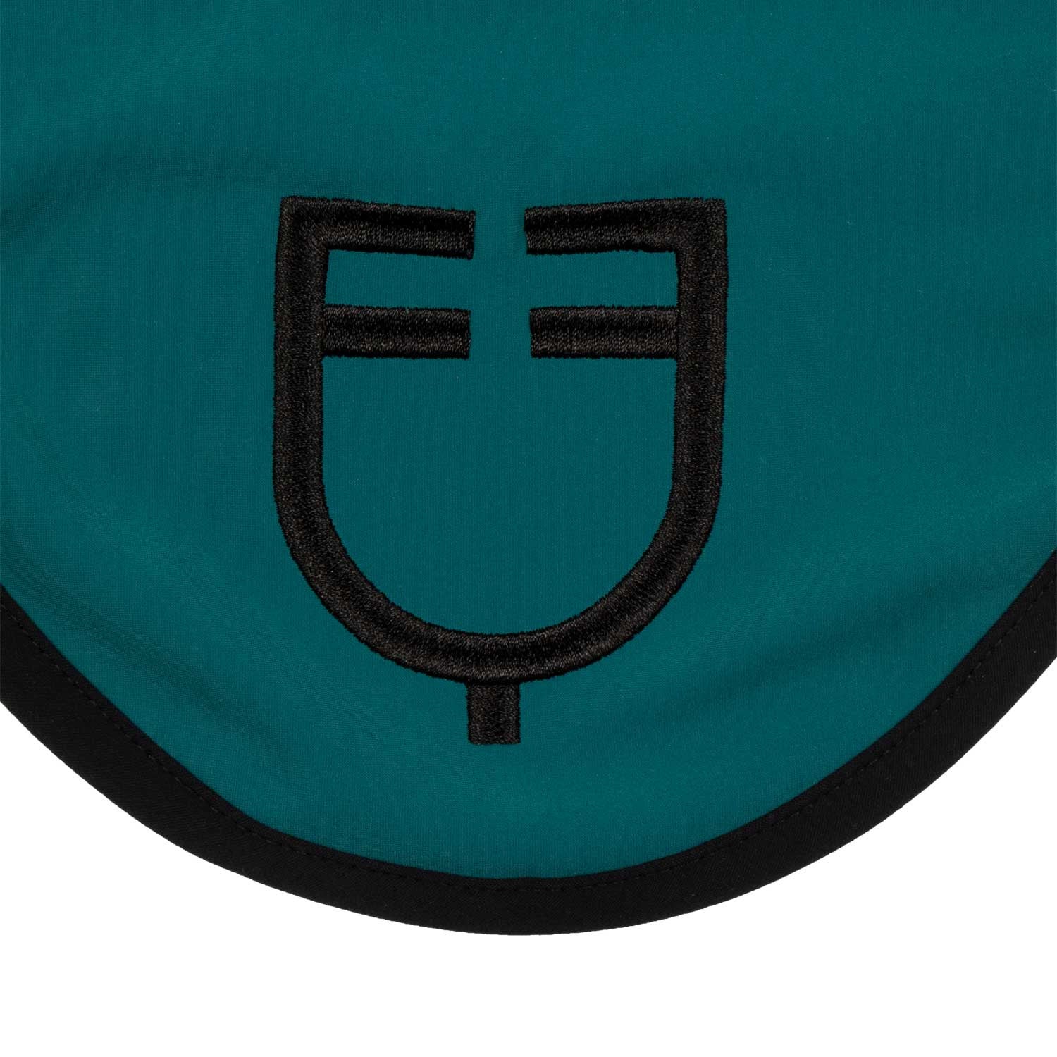 Black line edition fly veil in stretch material