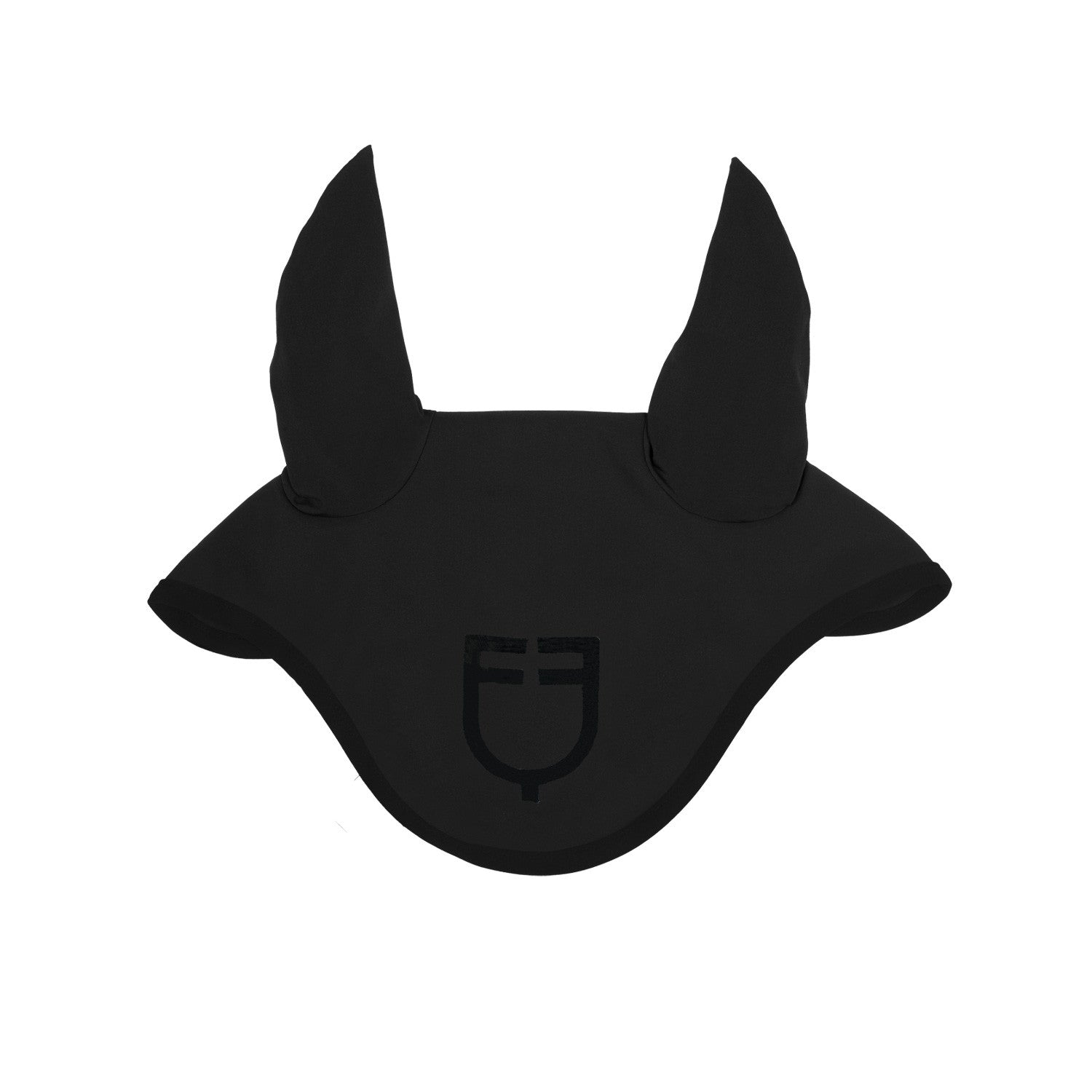 Equestro Black line edition fly veil in stretch material