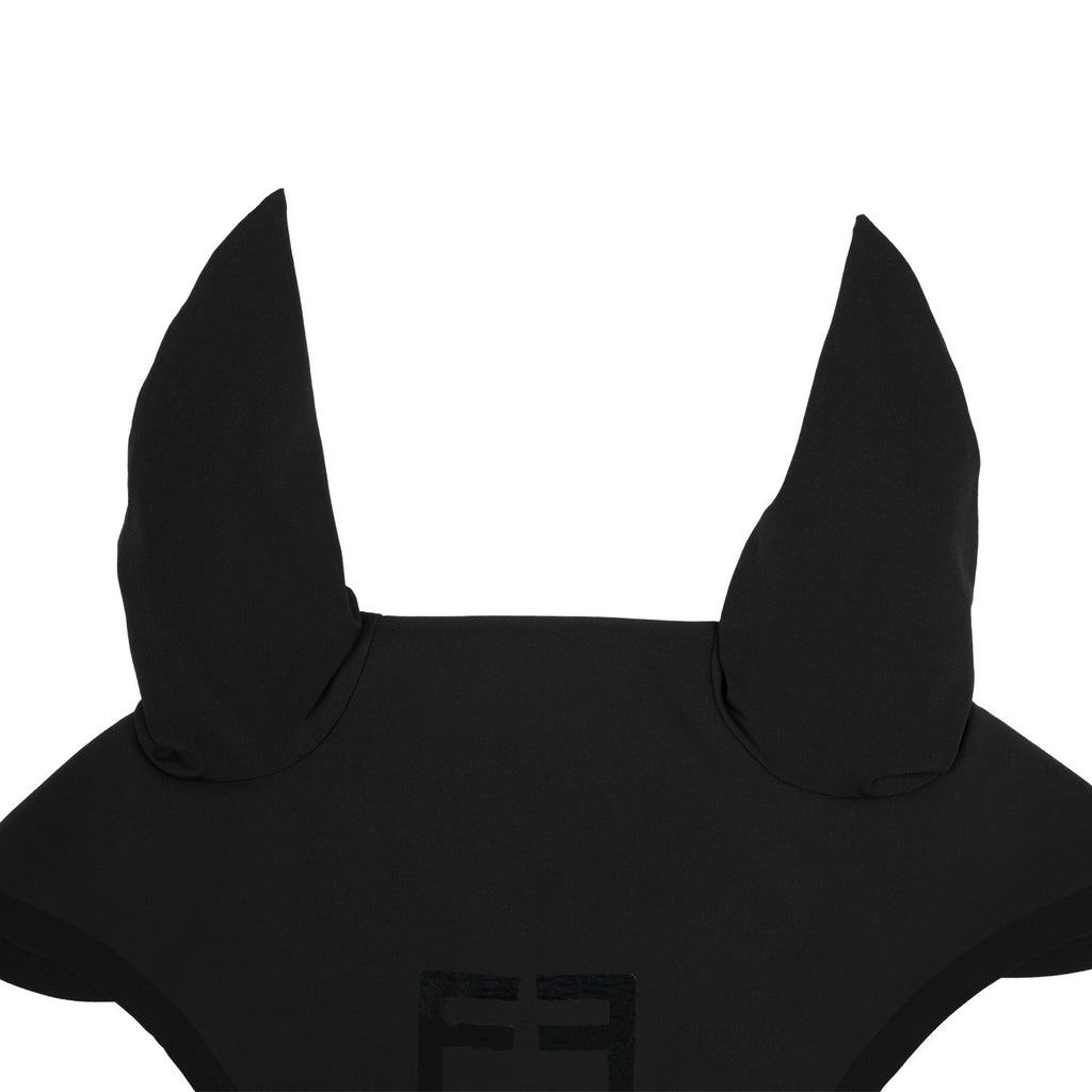 Black line edition fly veil in stretch material
