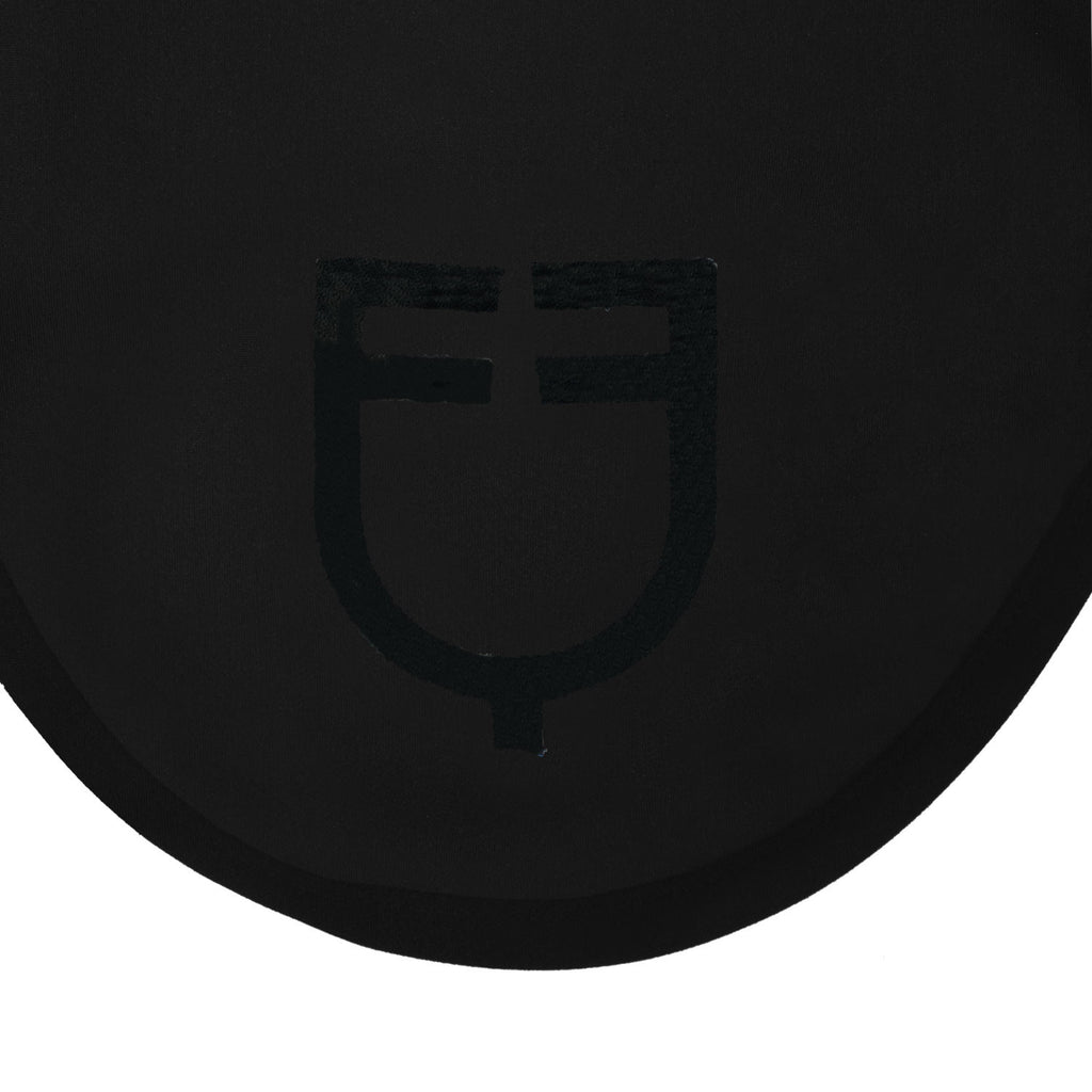 Black line edition fly veil in stretch material