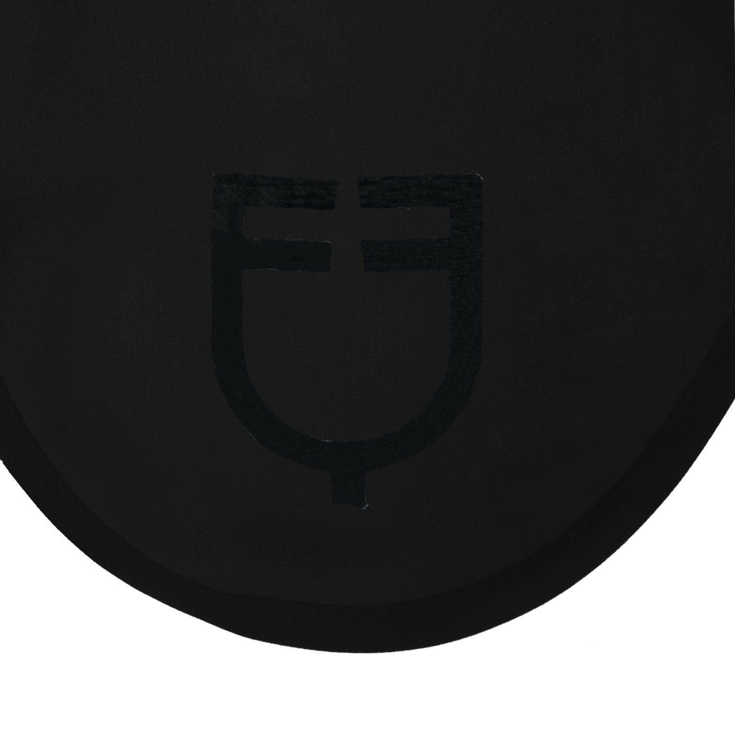 Black line edition fly veil in stretch material