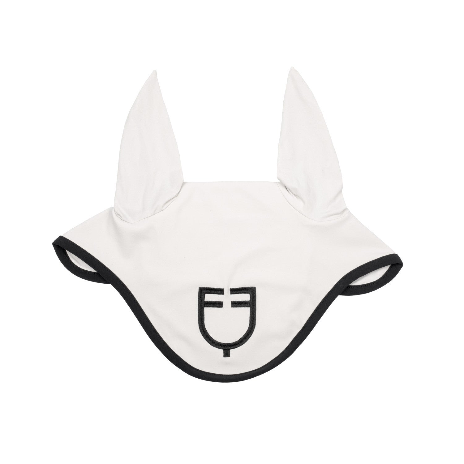 Equestro Black line edition fly veil in stretch material