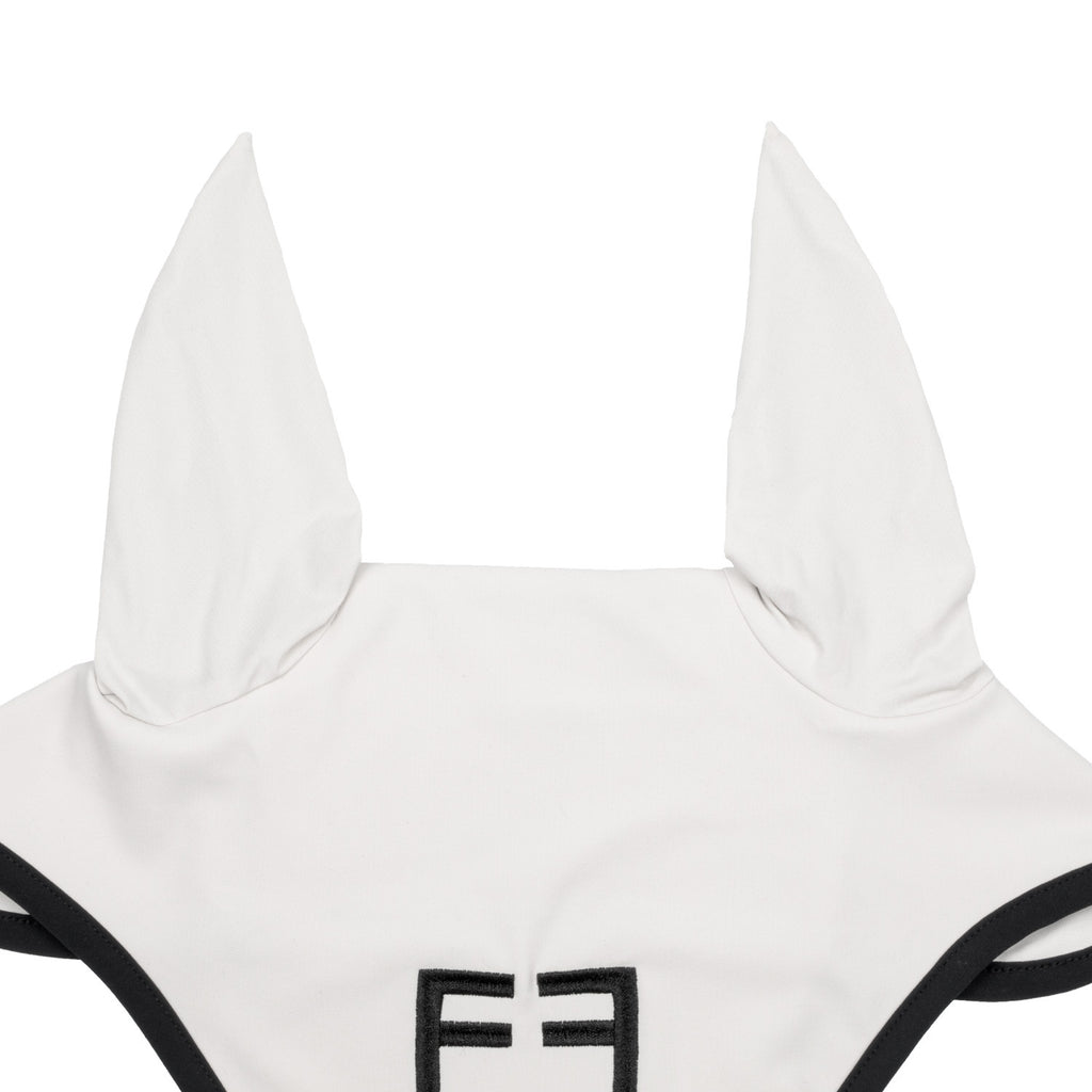 Black line edition fly veil in stretch material
