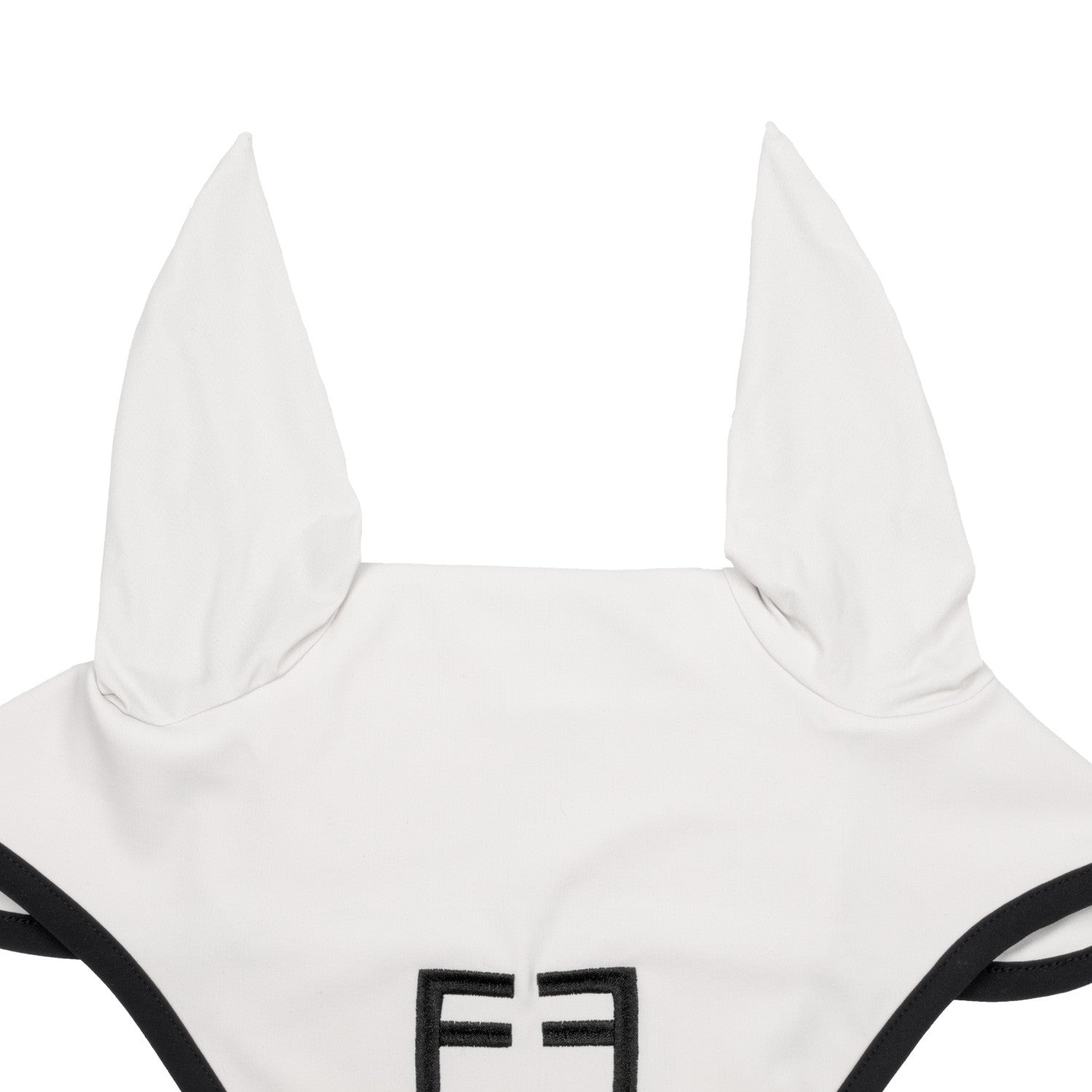 Black line edition fly veil in stretch material