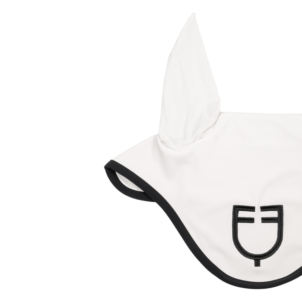 Black line edition fly veil in stretch material