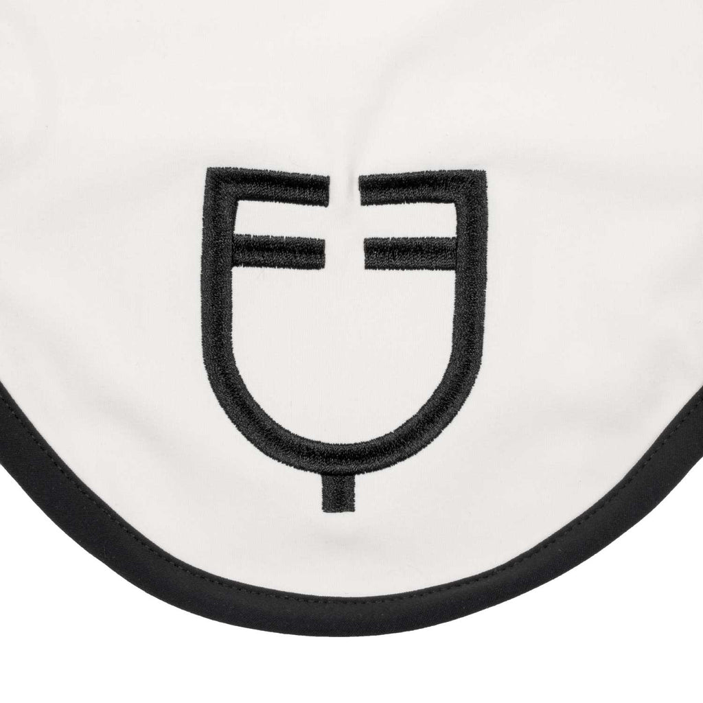 Black line edition fly veil in stretch material