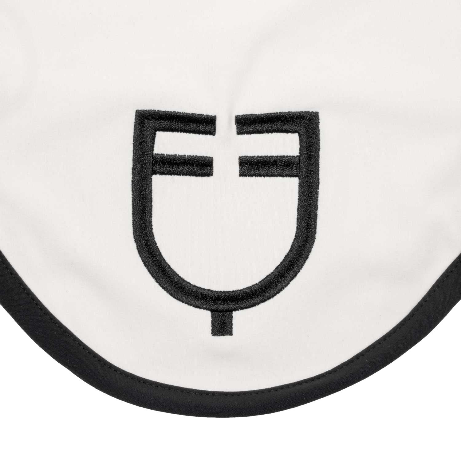 Black line edition fly veil in stretch material