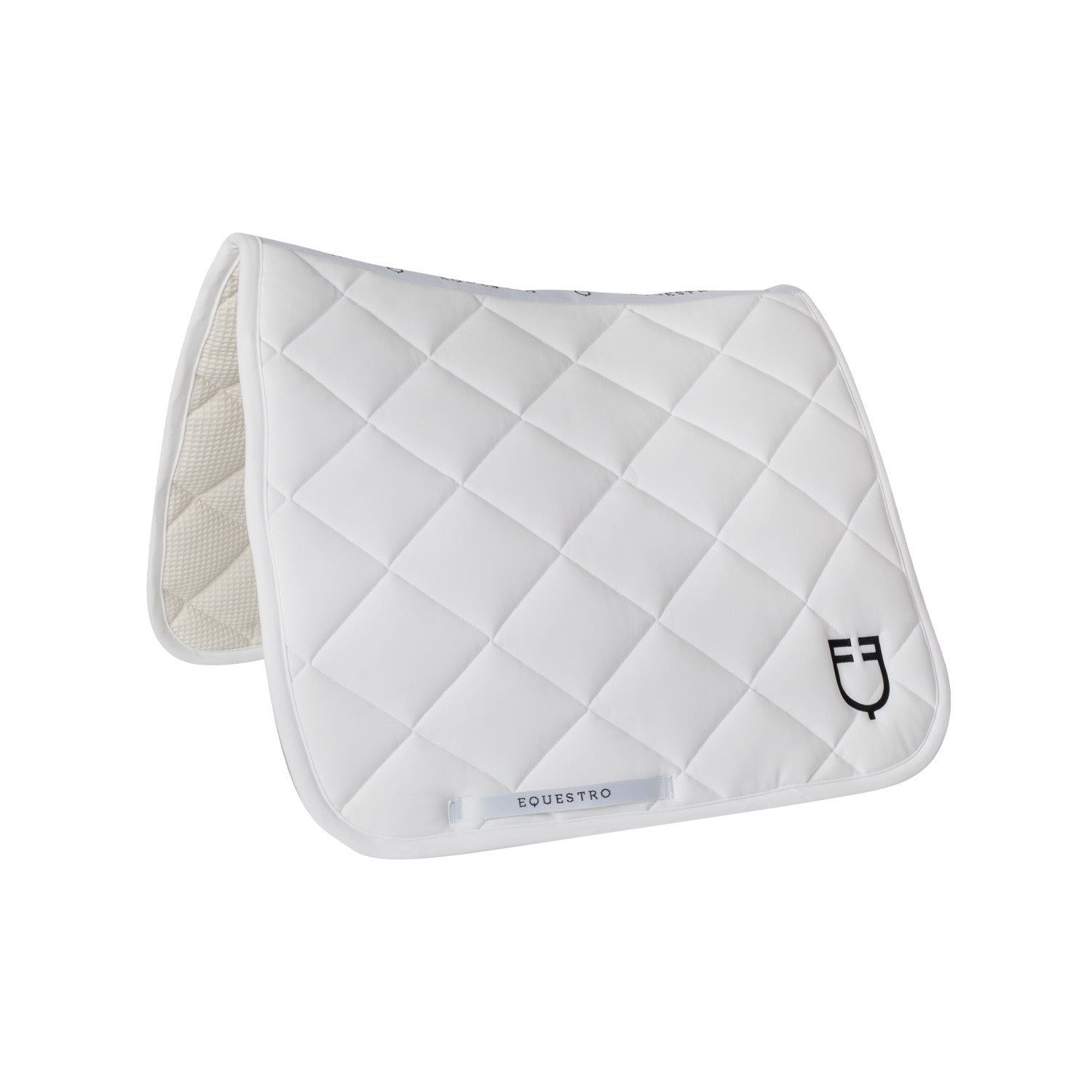 Equestro Dressage saddle pad with diamond quilting