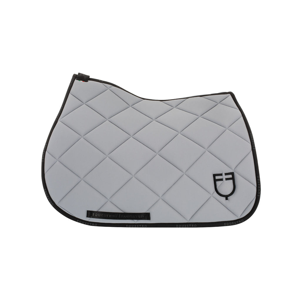 Jumping saddle pad technical fabric with logo