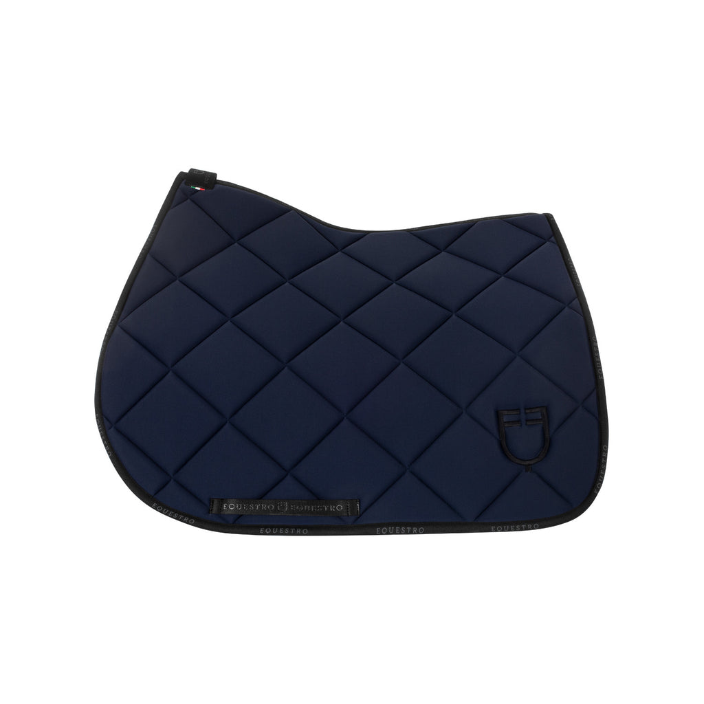 Jumping saddle pad technical fabric with logo
